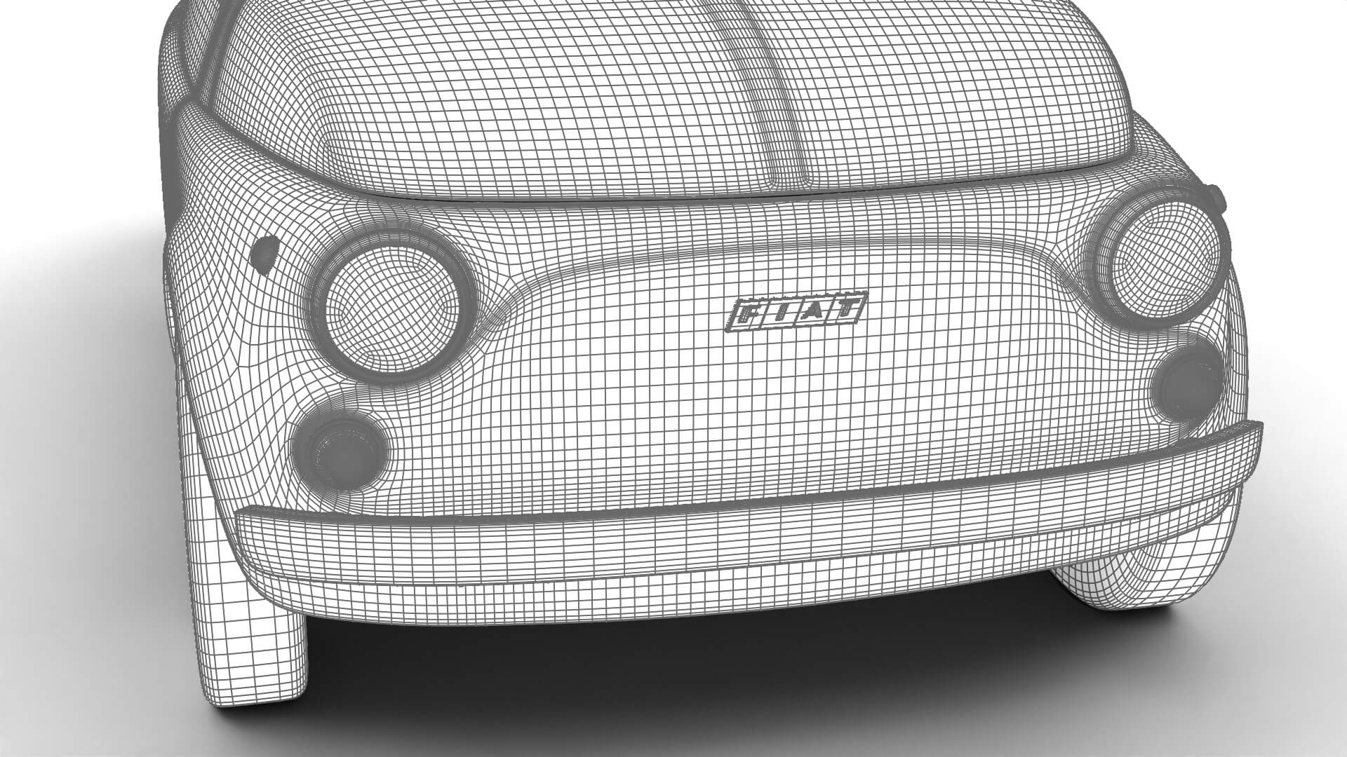 Fiat 500L 1969 3D Model