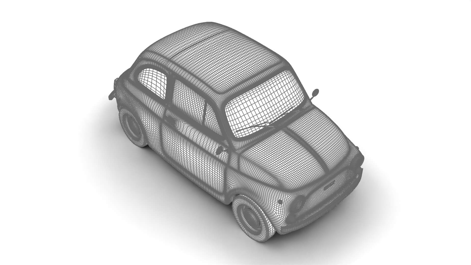Fiat 500L 1969 3D Model