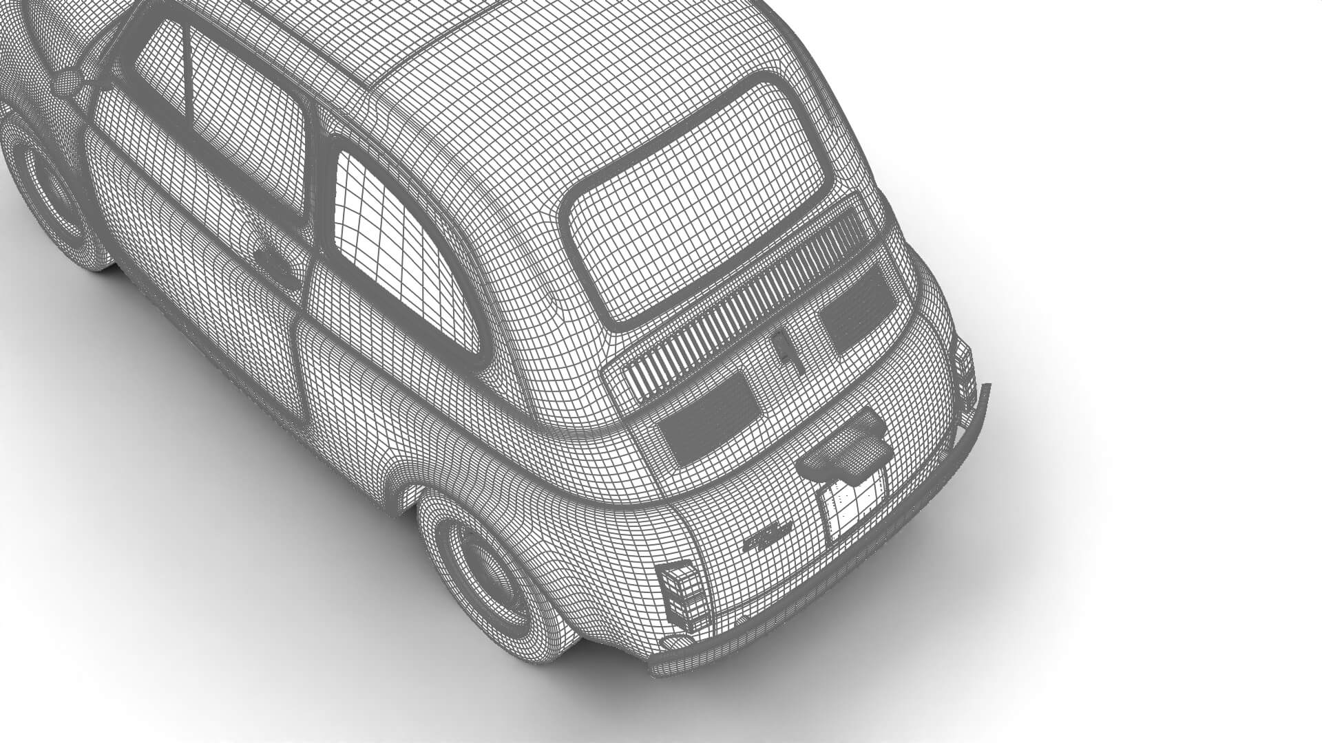 Fiat 500L 1969 3D Model