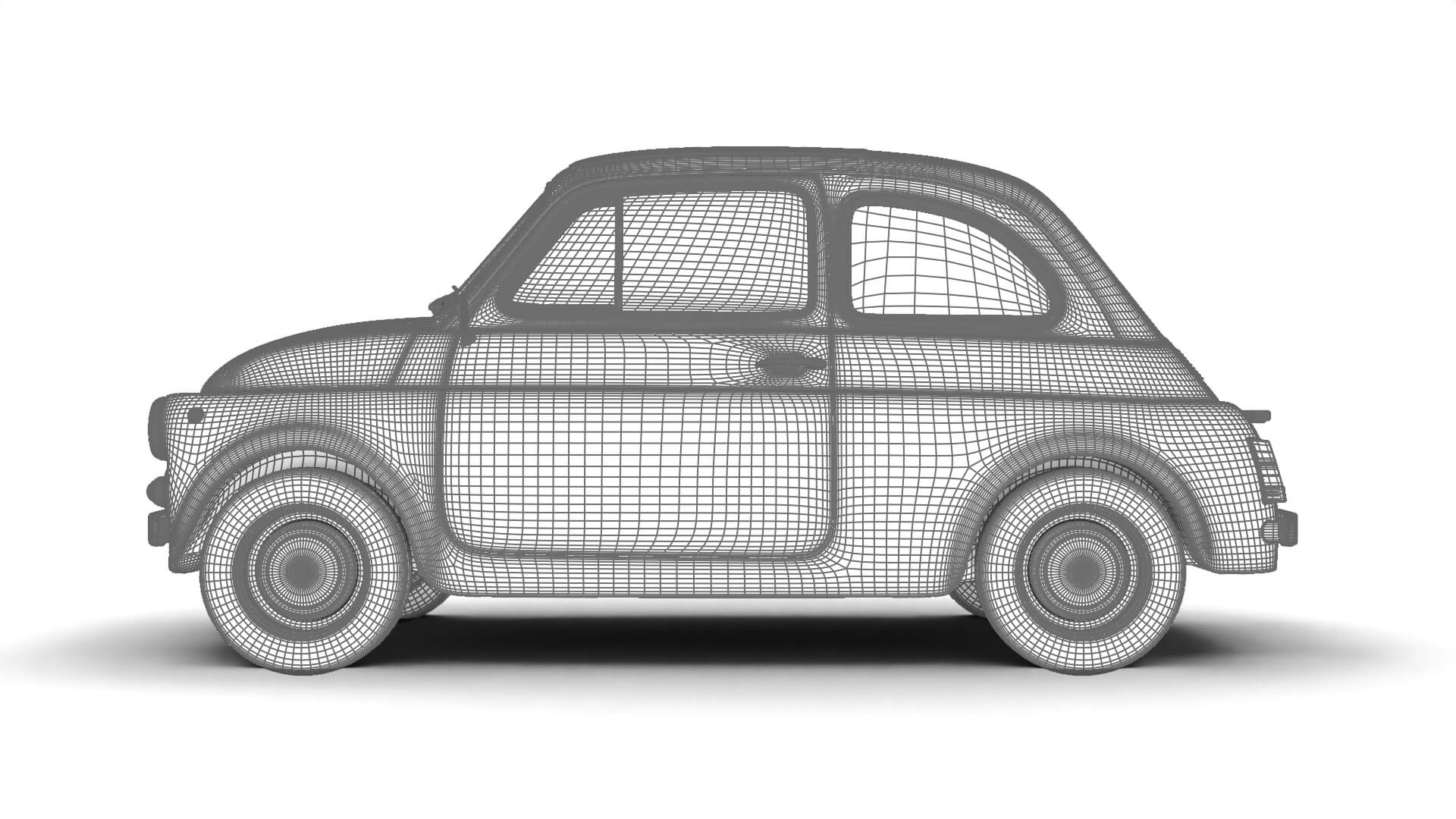 Fiat 500L 1969 3D Model