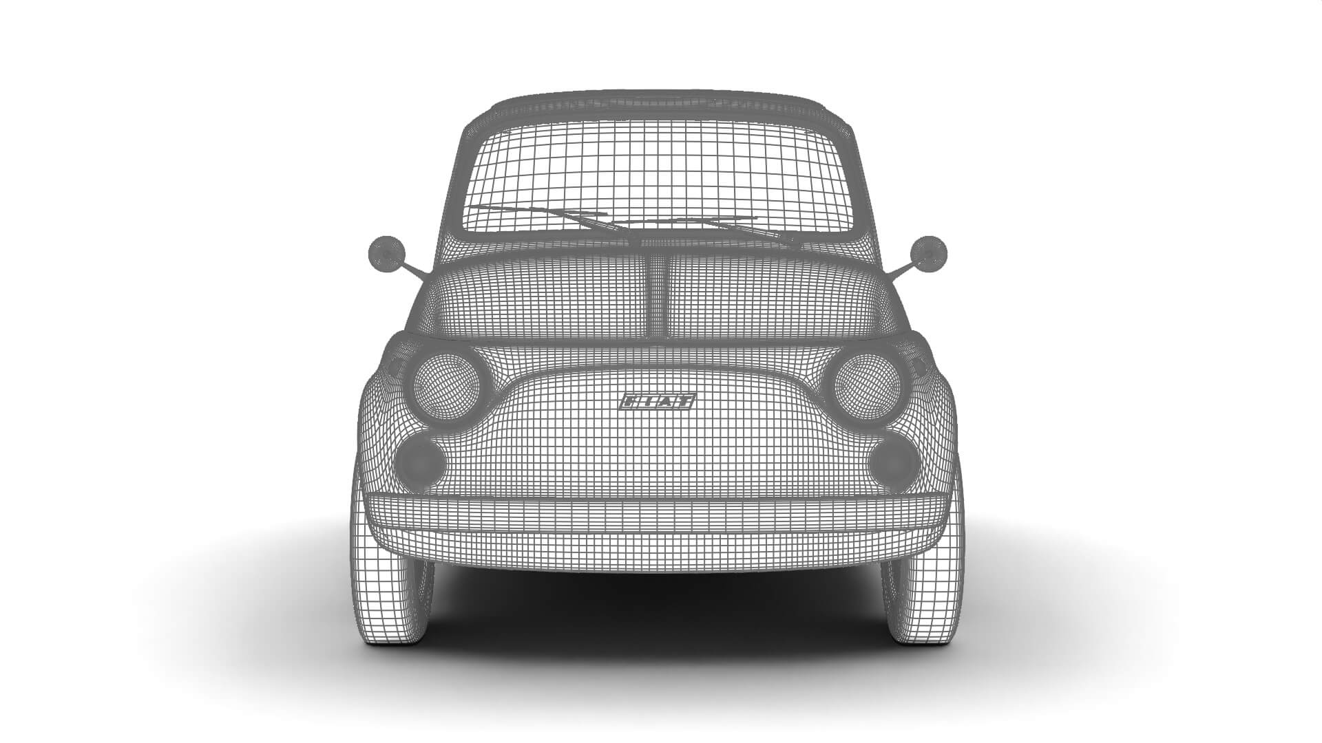 Fiat 500L 1969 3D Model