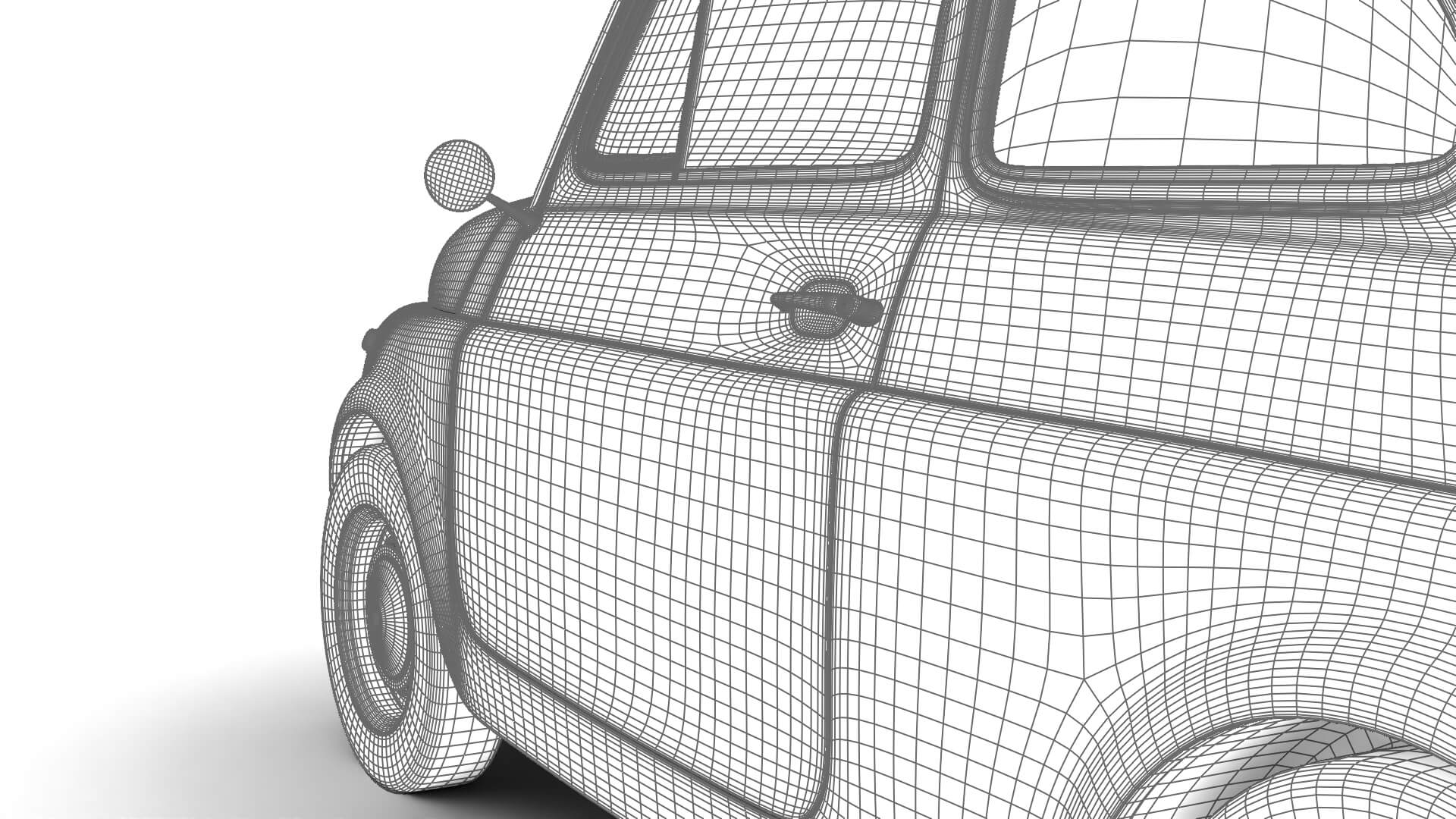 Fiat 500L 1969 3D Model
