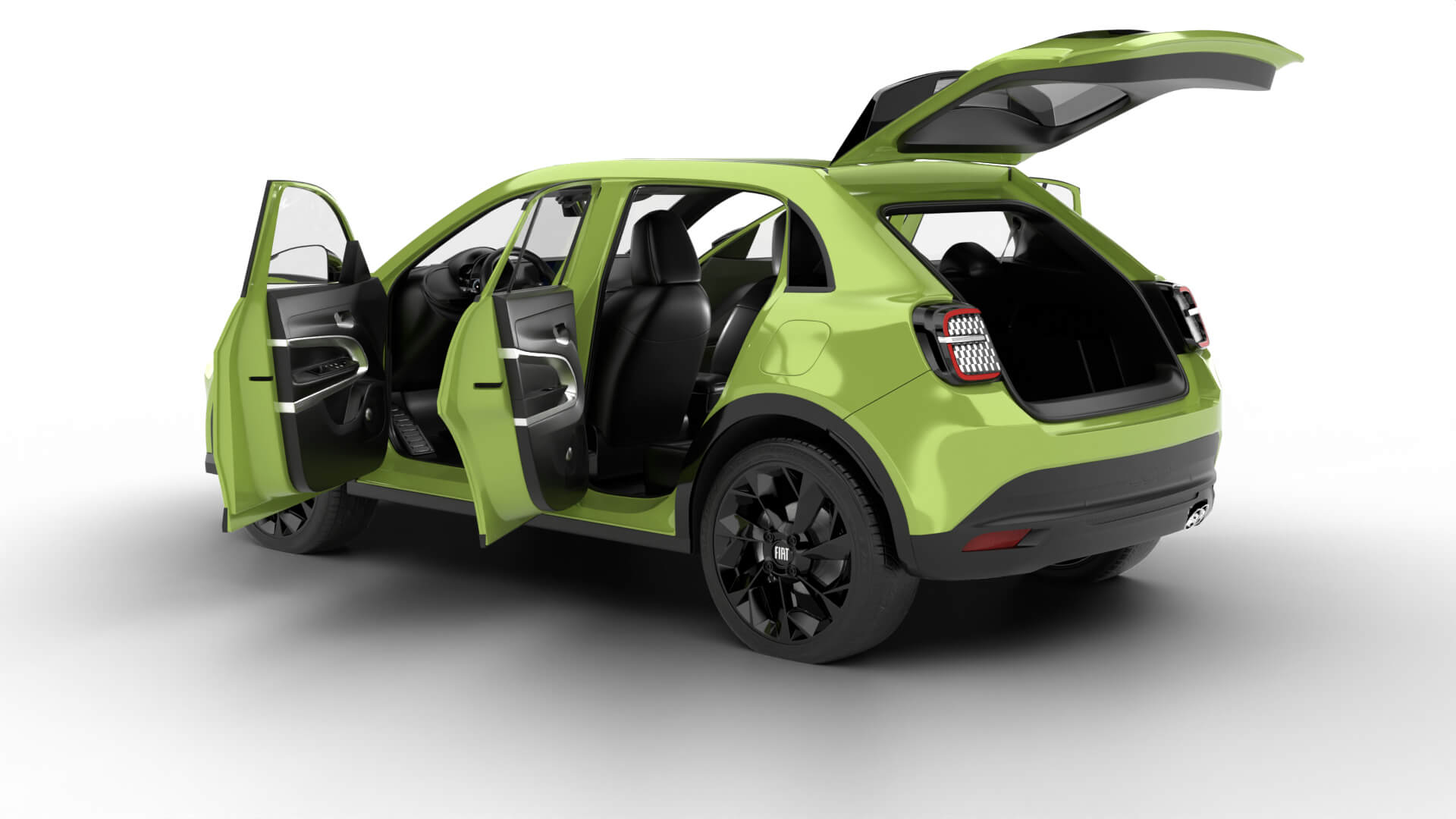 Fiat 600 Sport 2024 HQ 3D Model