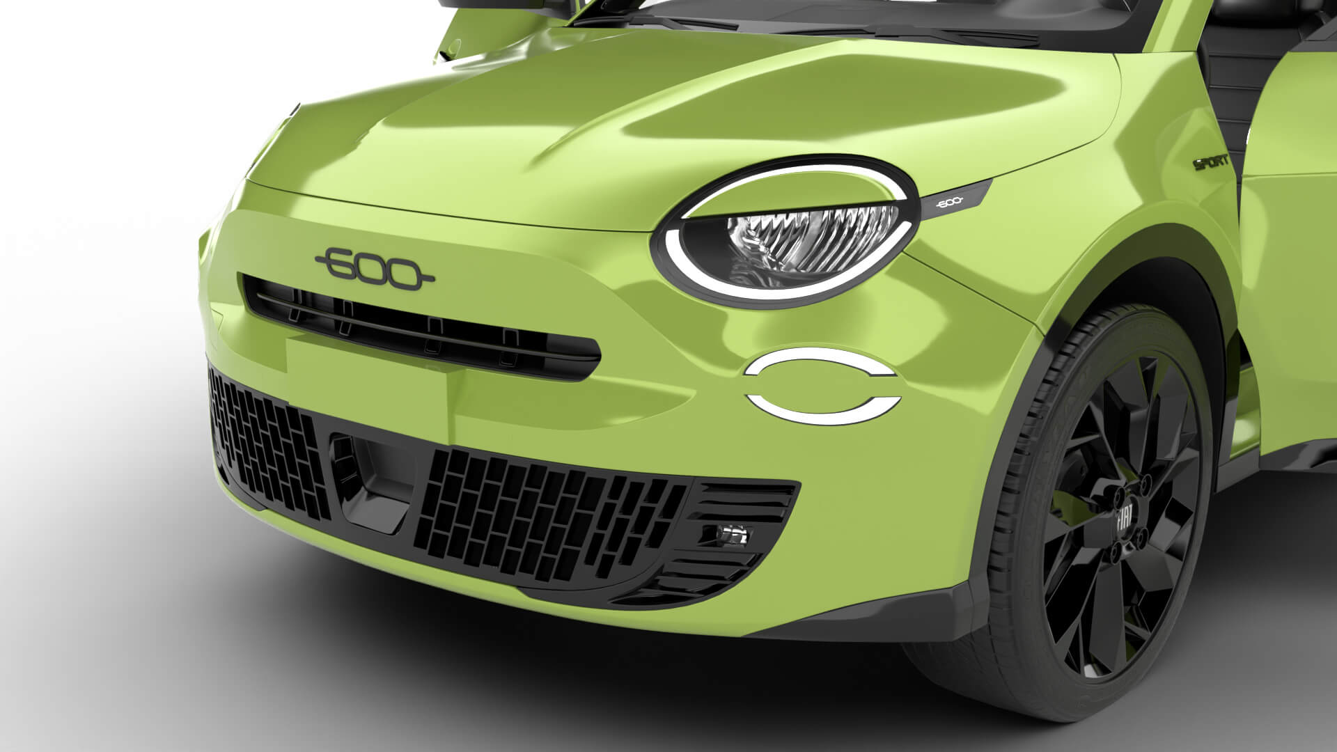 Fiat 600 Sport 2024 HQ 3D Model