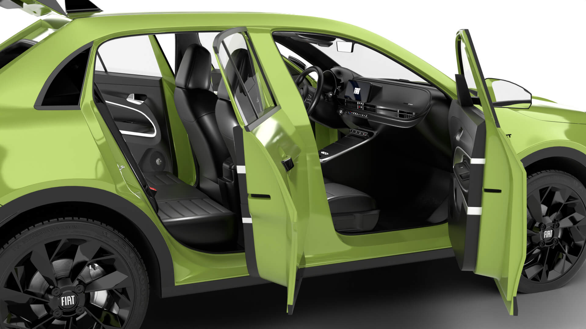Fiat 600 Sport 2024 HQ 3D Model