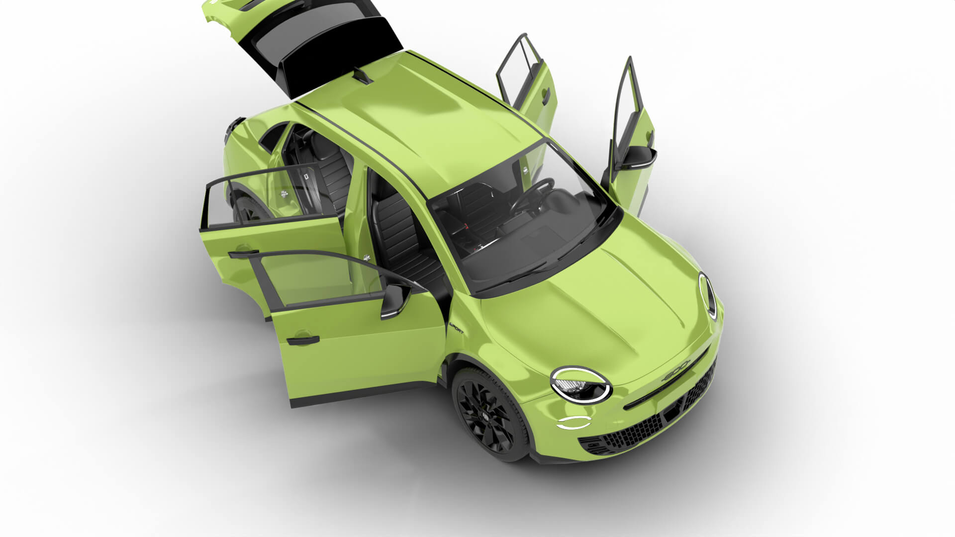 Fiat 600 Sport 2024 HQ 3D Model