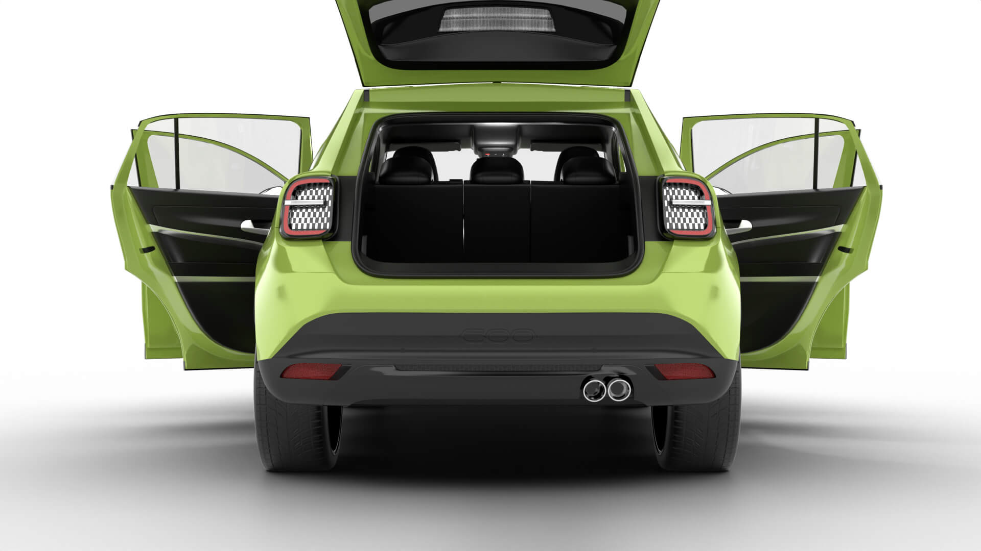 Fiat 600 Sport 2024 HQ 3D Model