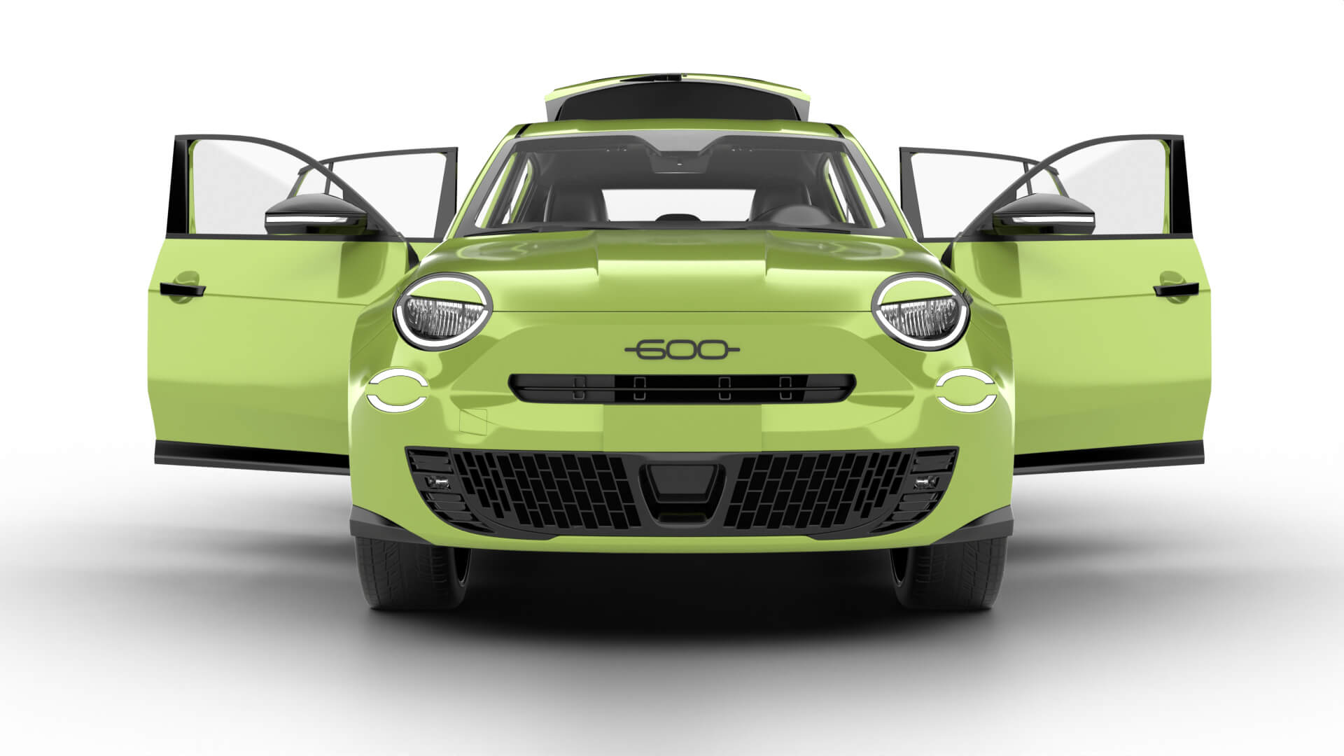 Fiat 600 Sport 2024 HQ 3D Model
