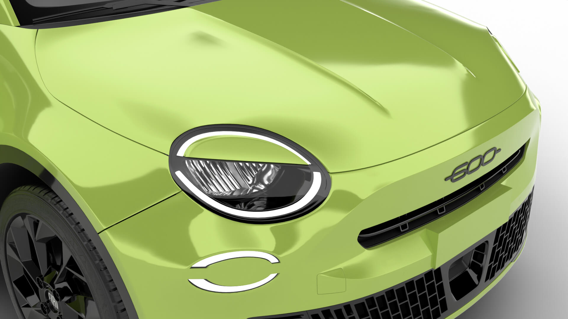 Fiat 600 Sport 2024 HQ 3D Model