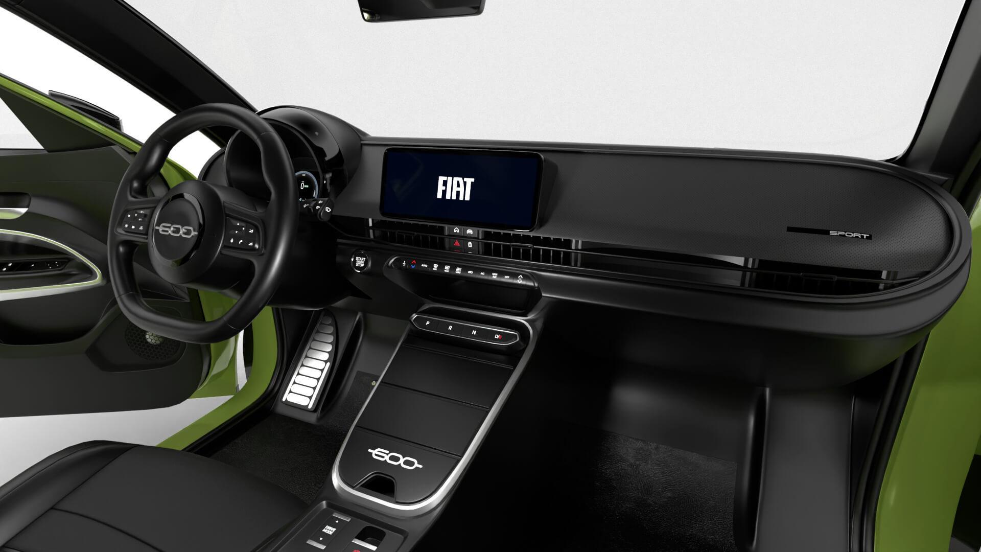 Fiat 600 Sport 2024 HQ 3D Model