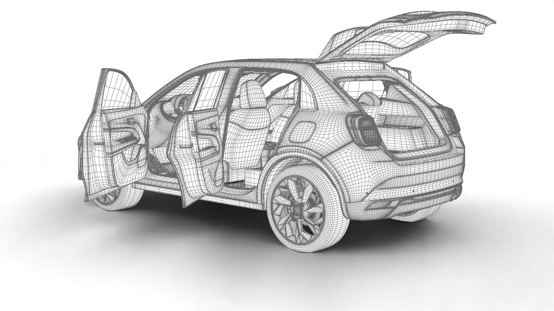 Fiat 600 Sport 2024 HQ 3D Model