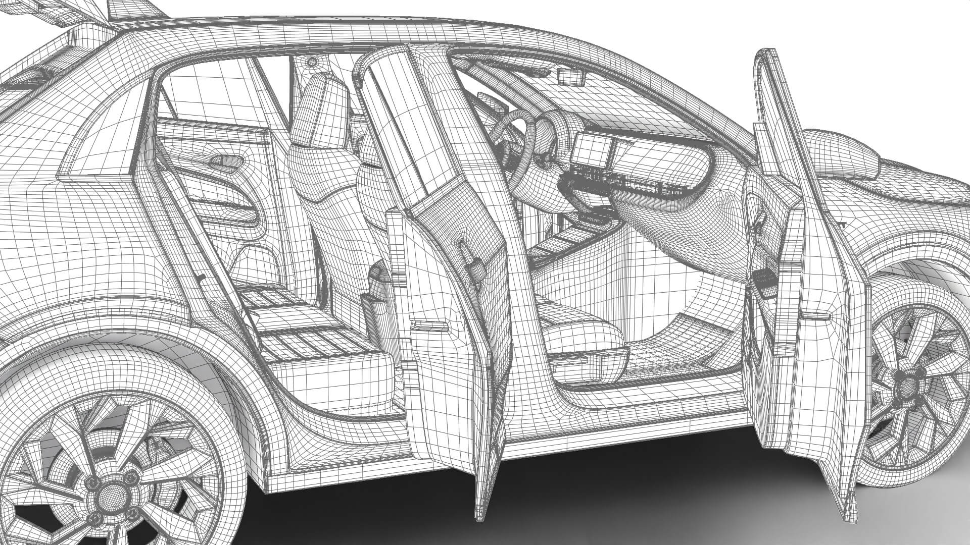 Fiat 600 Sport 2024 HQ 3D Model