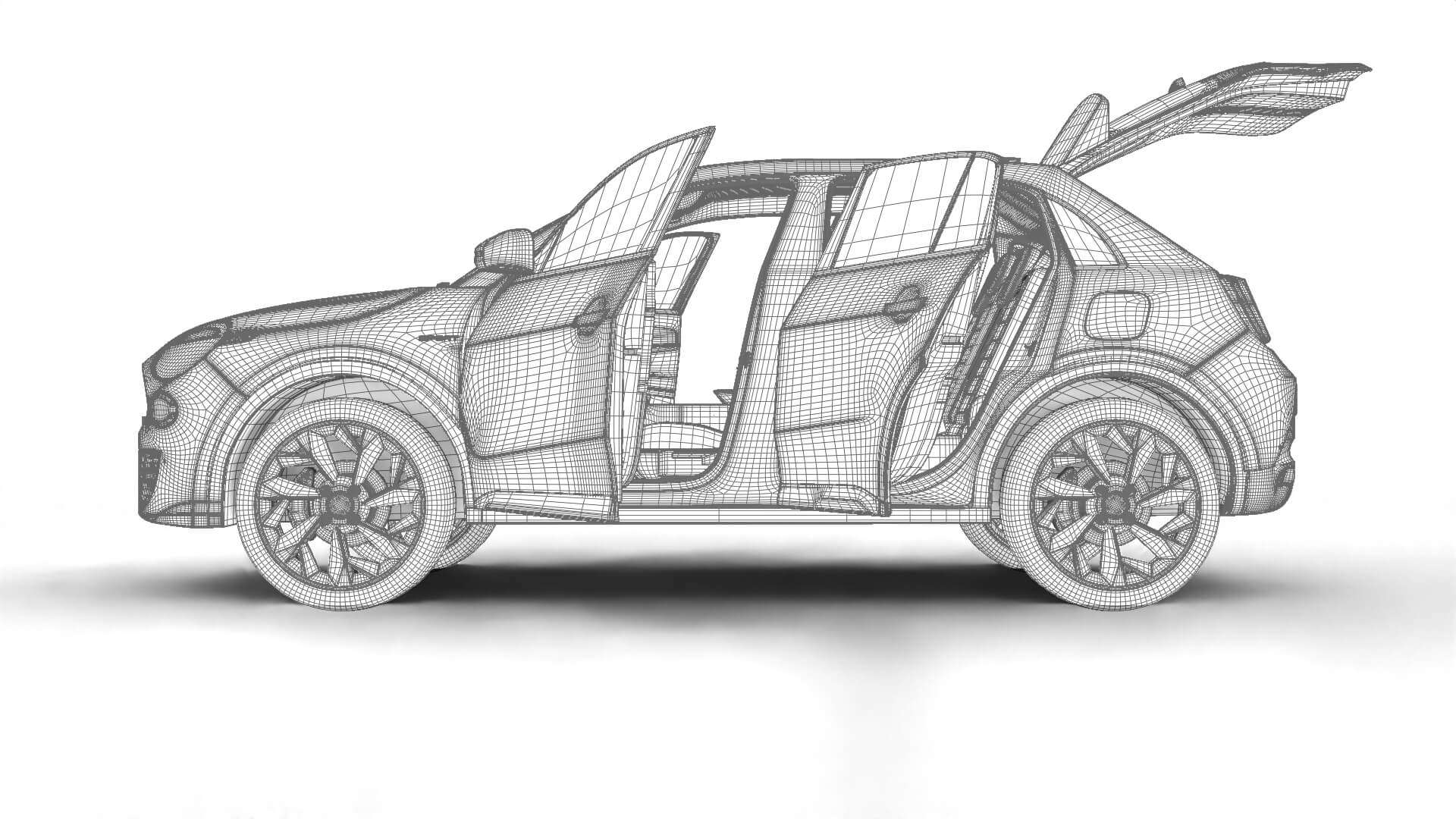 Fiat 600 Sport 2024 HQ 3D Model