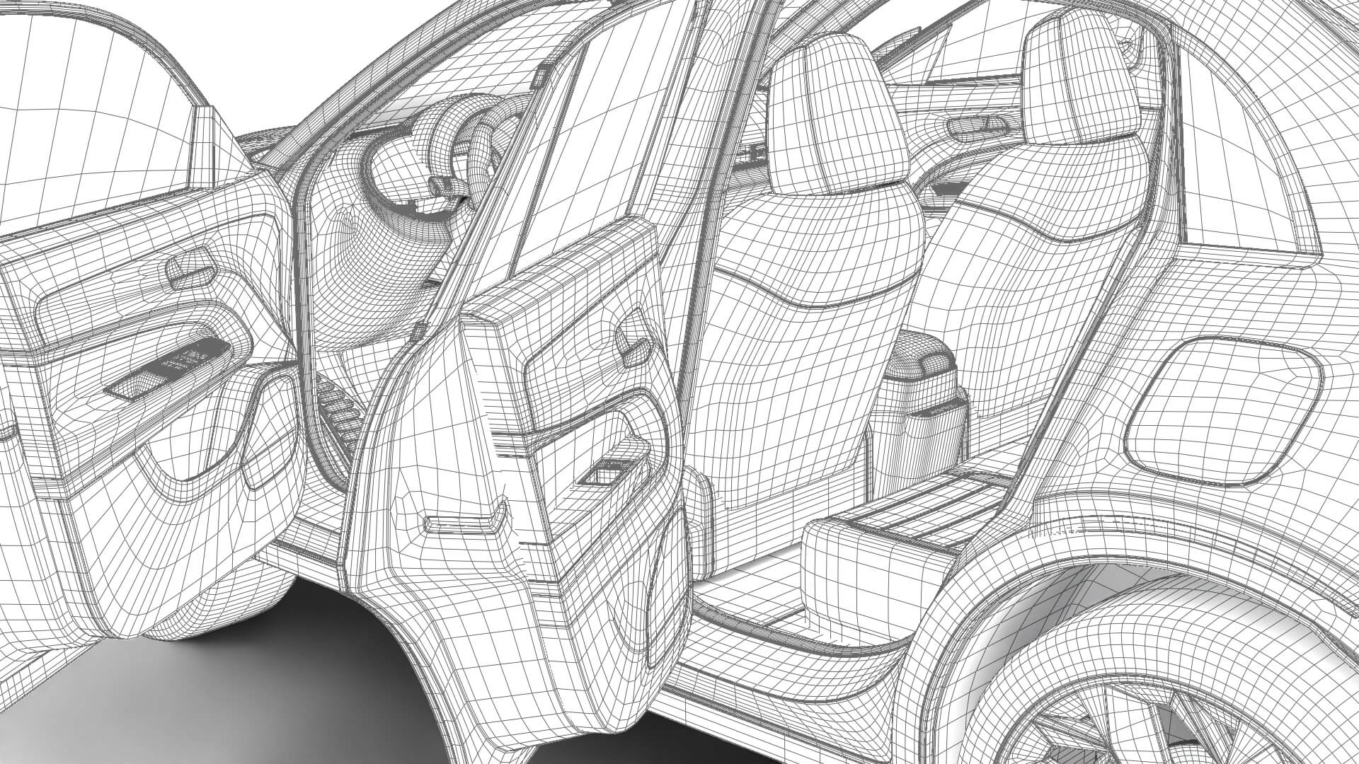 Fiat 600 Sport 2024 HQ 3D Model