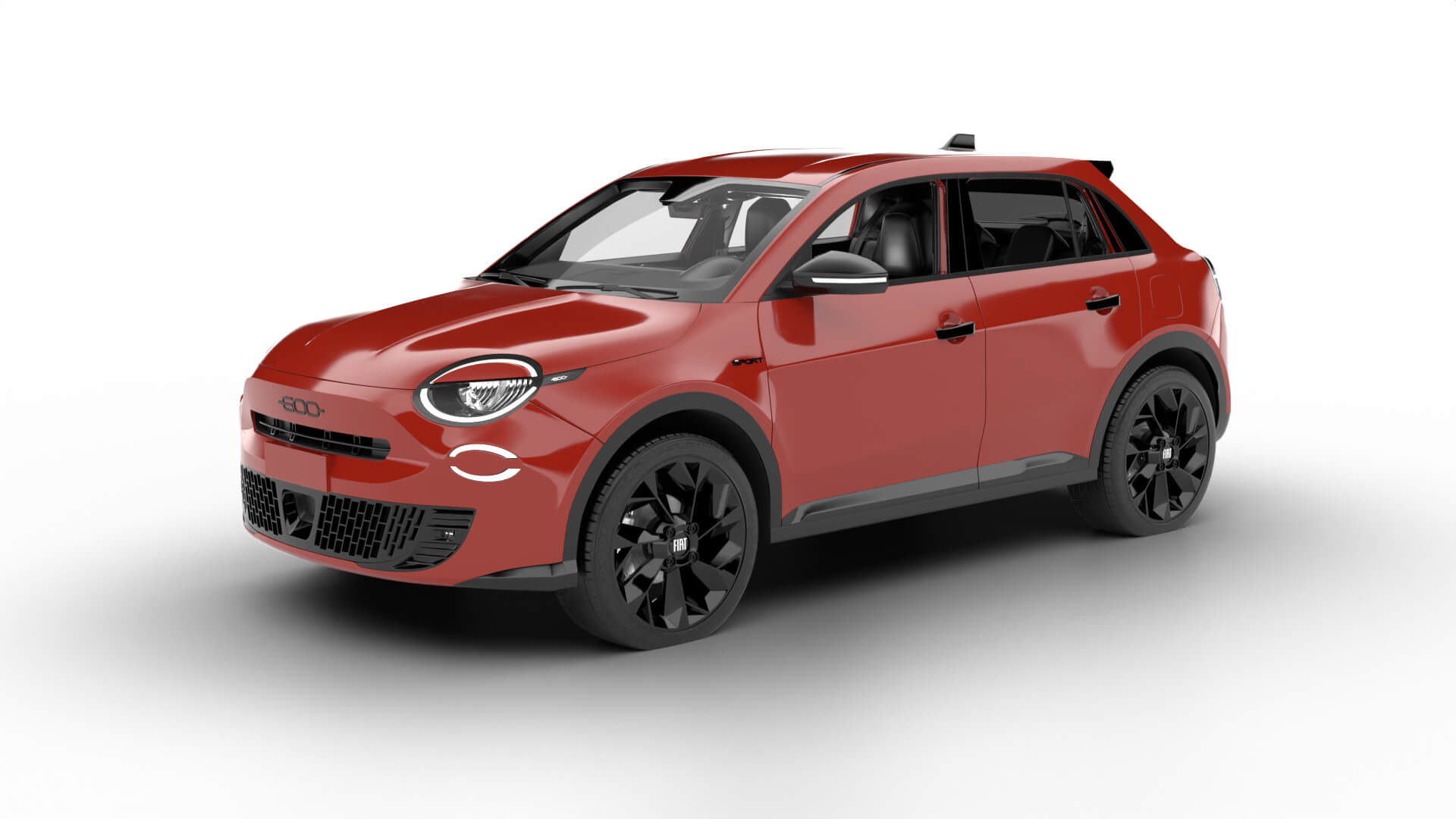 Fiat 600 Sport 2024 3D Model