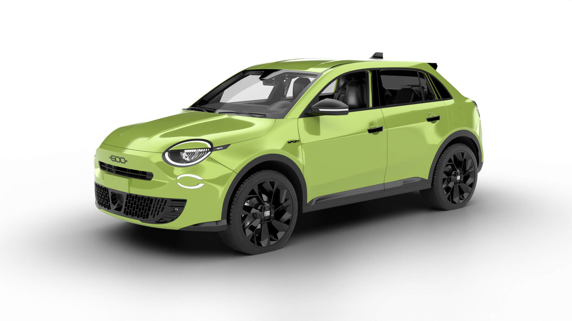 Fiat 600 Sport 2024 3D Model