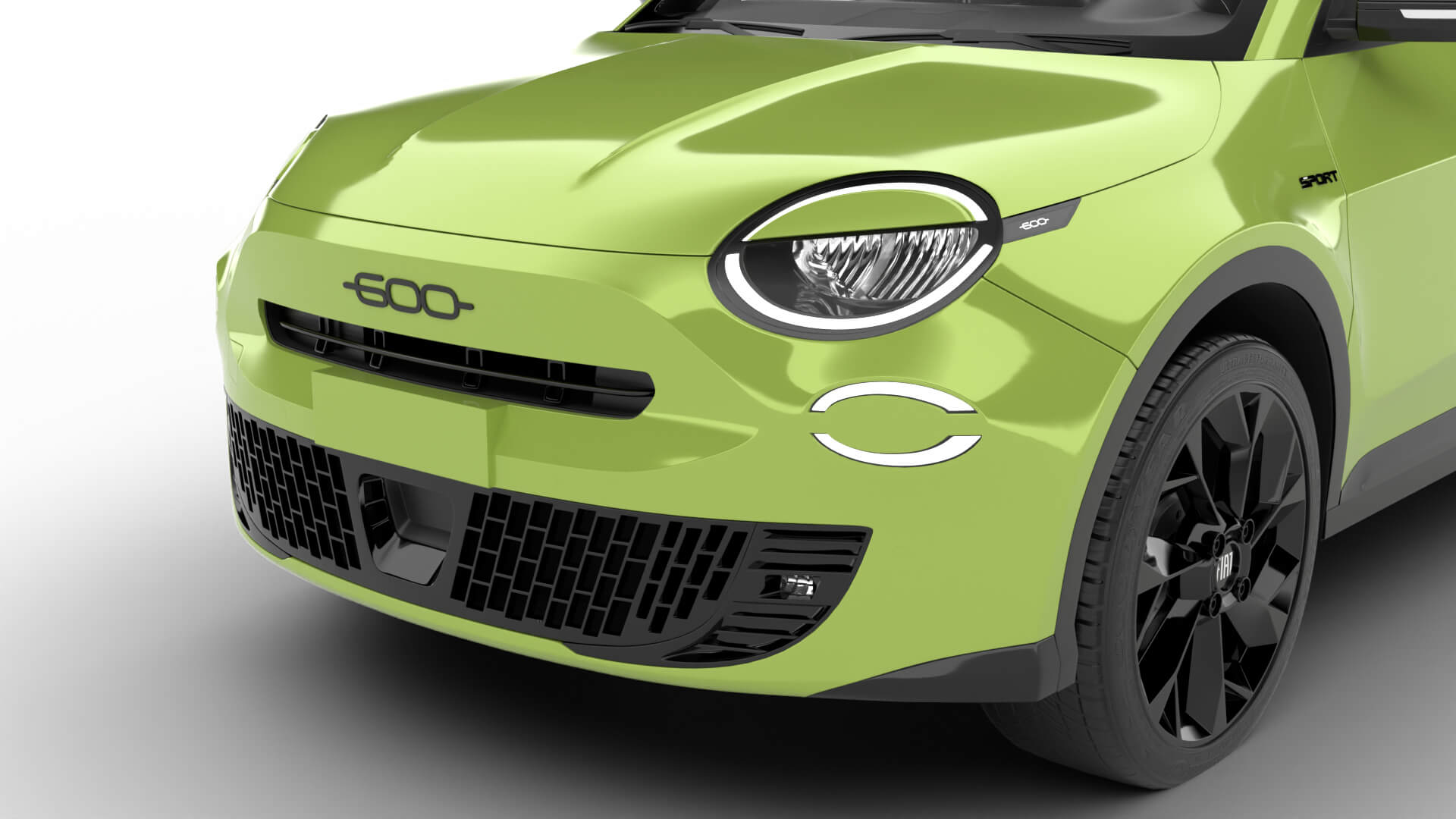 Fiat 600 Sport 2024 3D Model