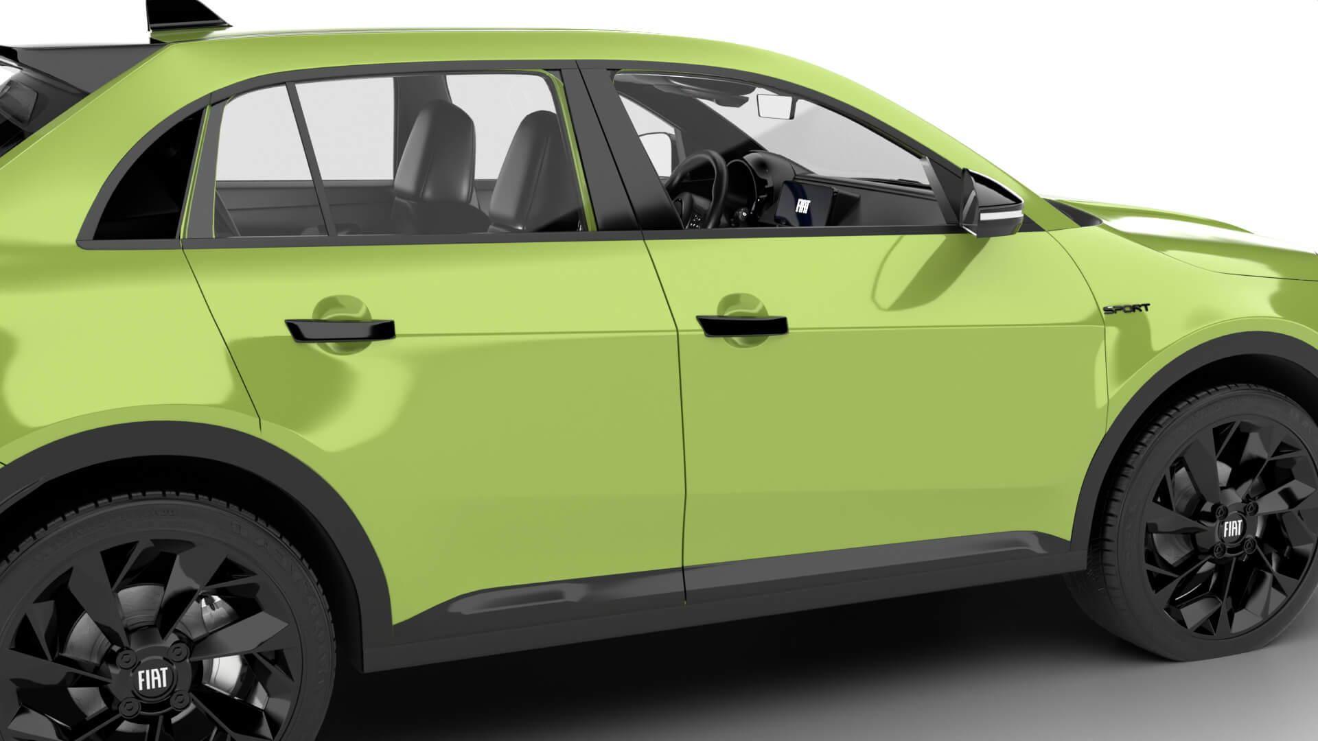 Fiat 600 Sport 2024 3D Model