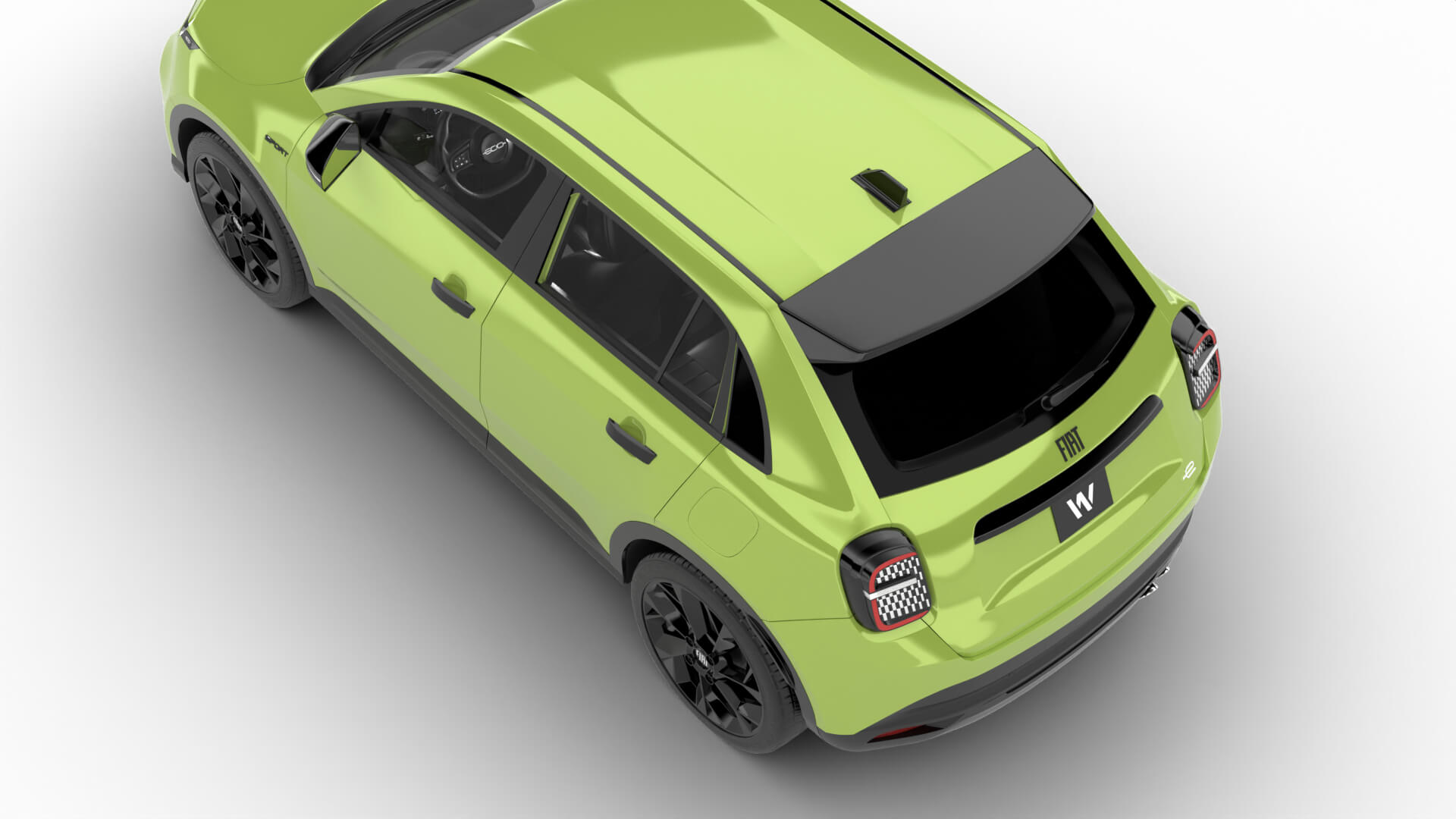 Fiat 600 Sport 2024 3D Model