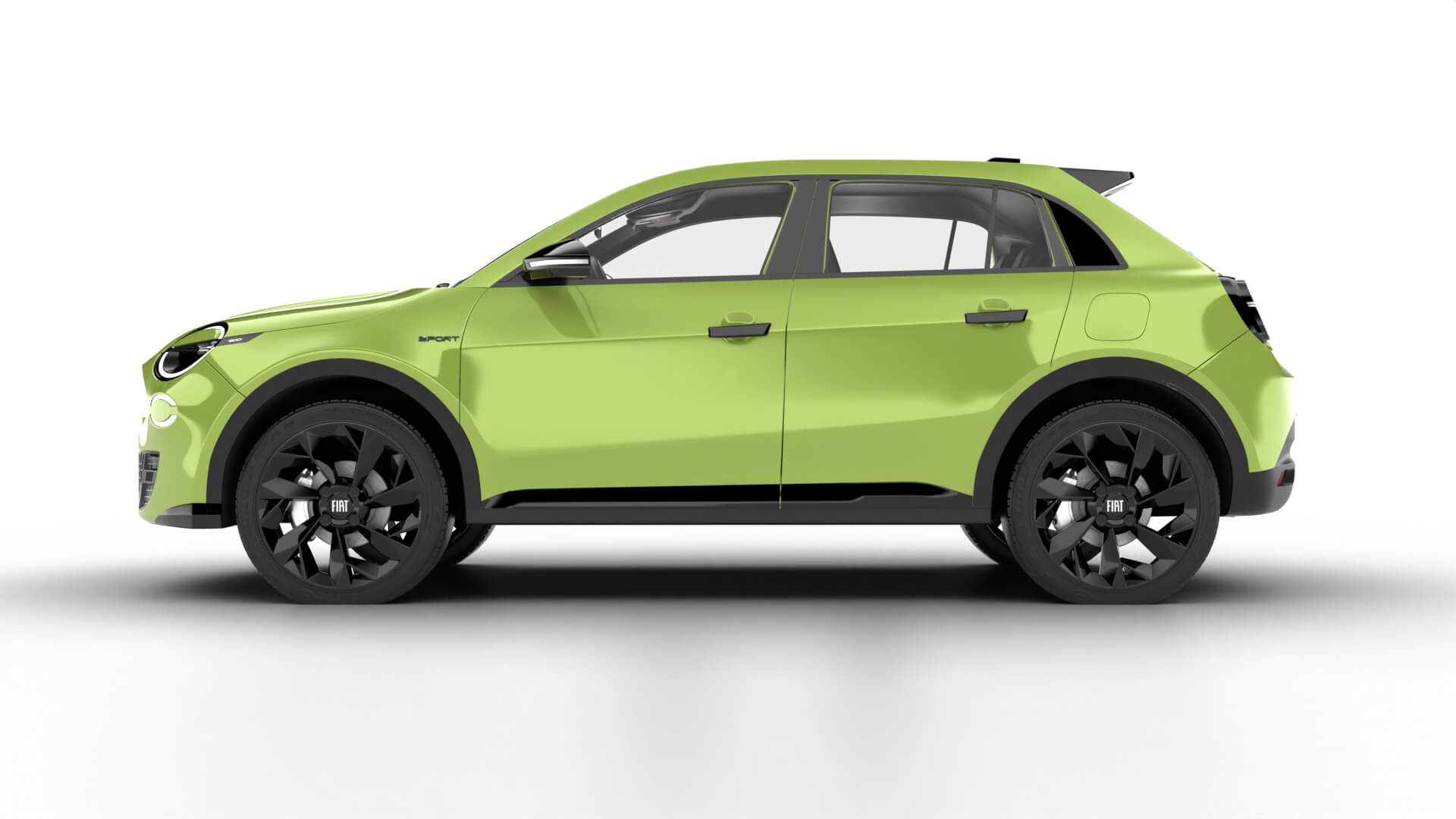Fiat 600 Sport 2024 3D Model