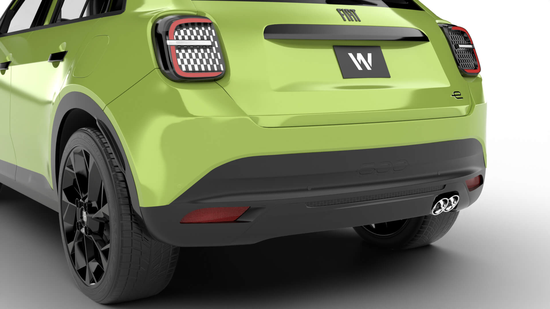 Fiat 600 Sport 2024 3D Model