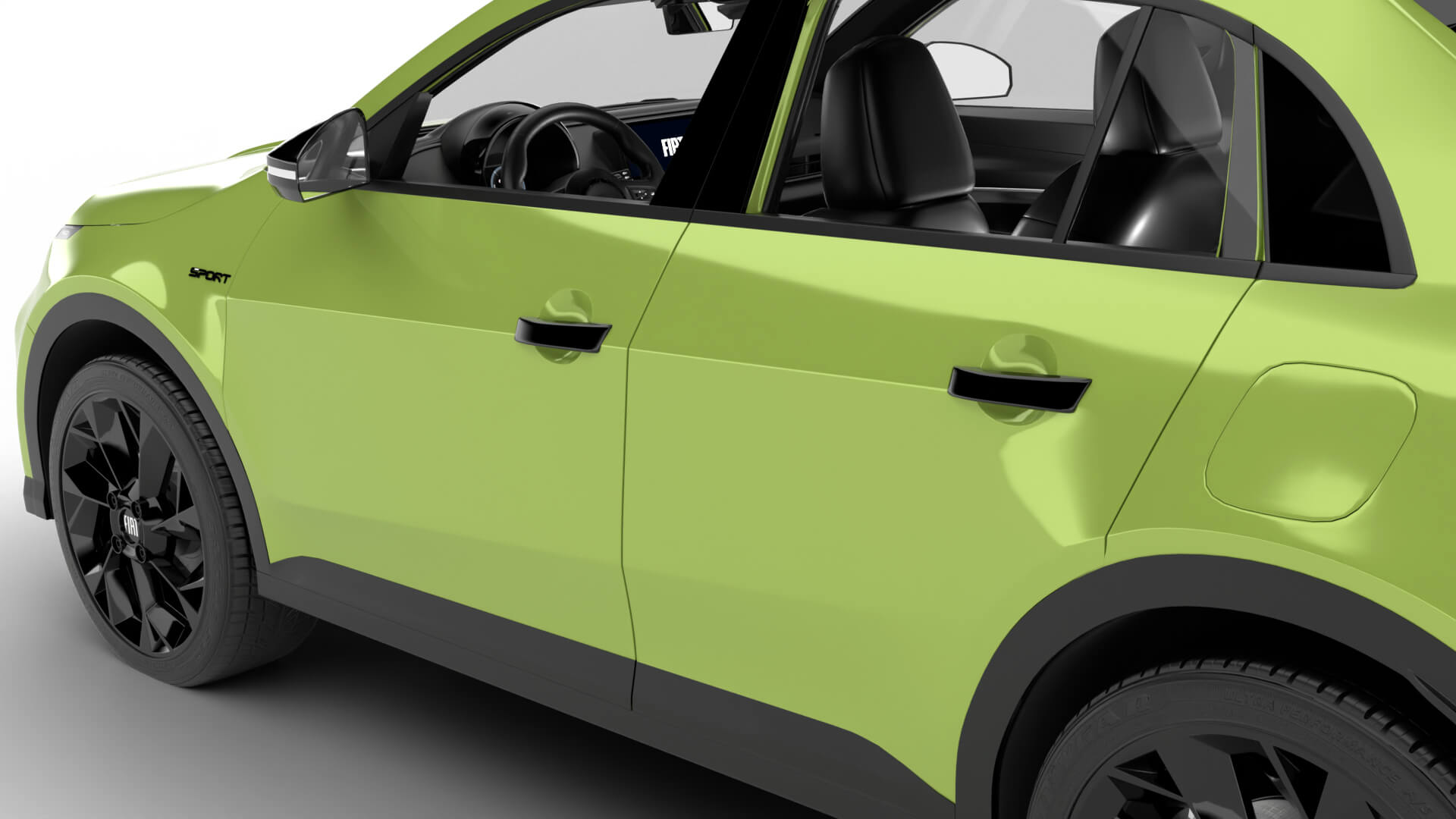 Fiat 600 Sport 2024 3D Model