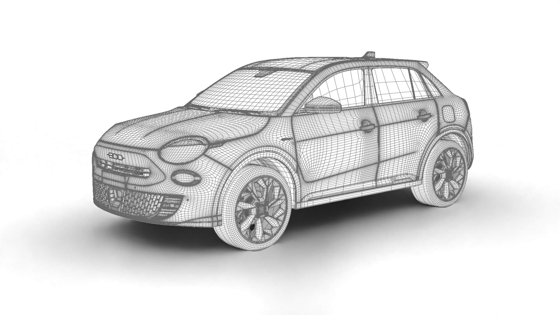 Fiat 600 Sport 2024 3D Model
