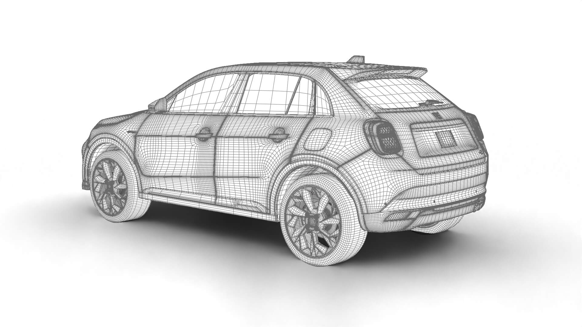 Fiat 600 Sport 2024 3D Model