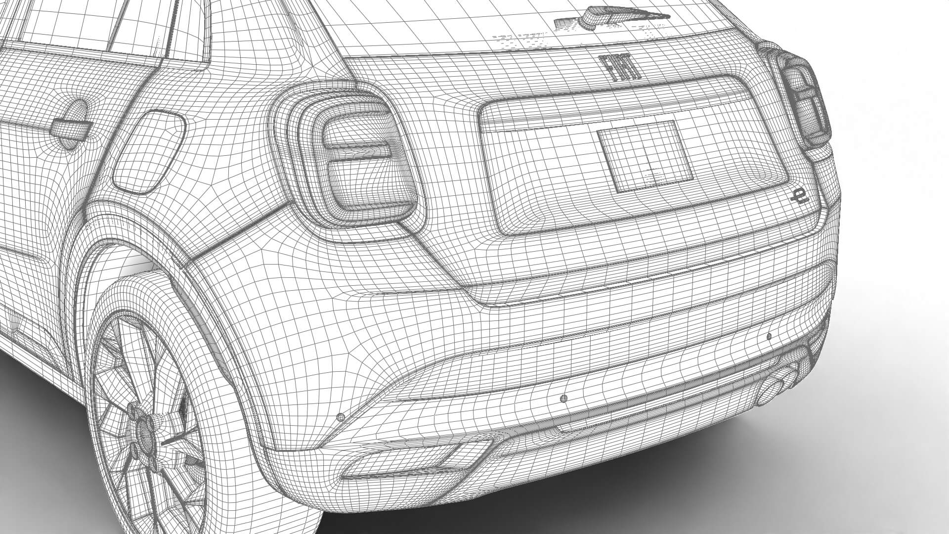 Fiat 600 Sport 2024 3D Model