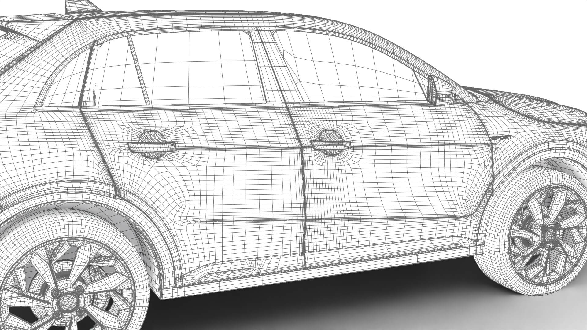 Fiat 600 Sport 2024 3D Model