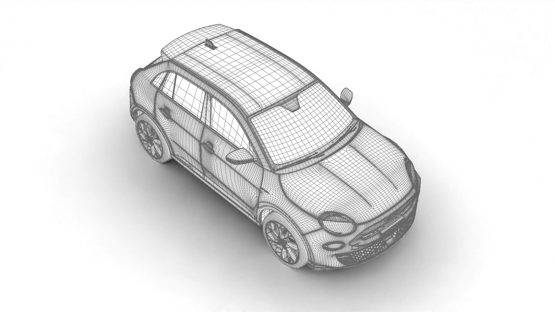 Fiat 600 Sport 2024 3D Model