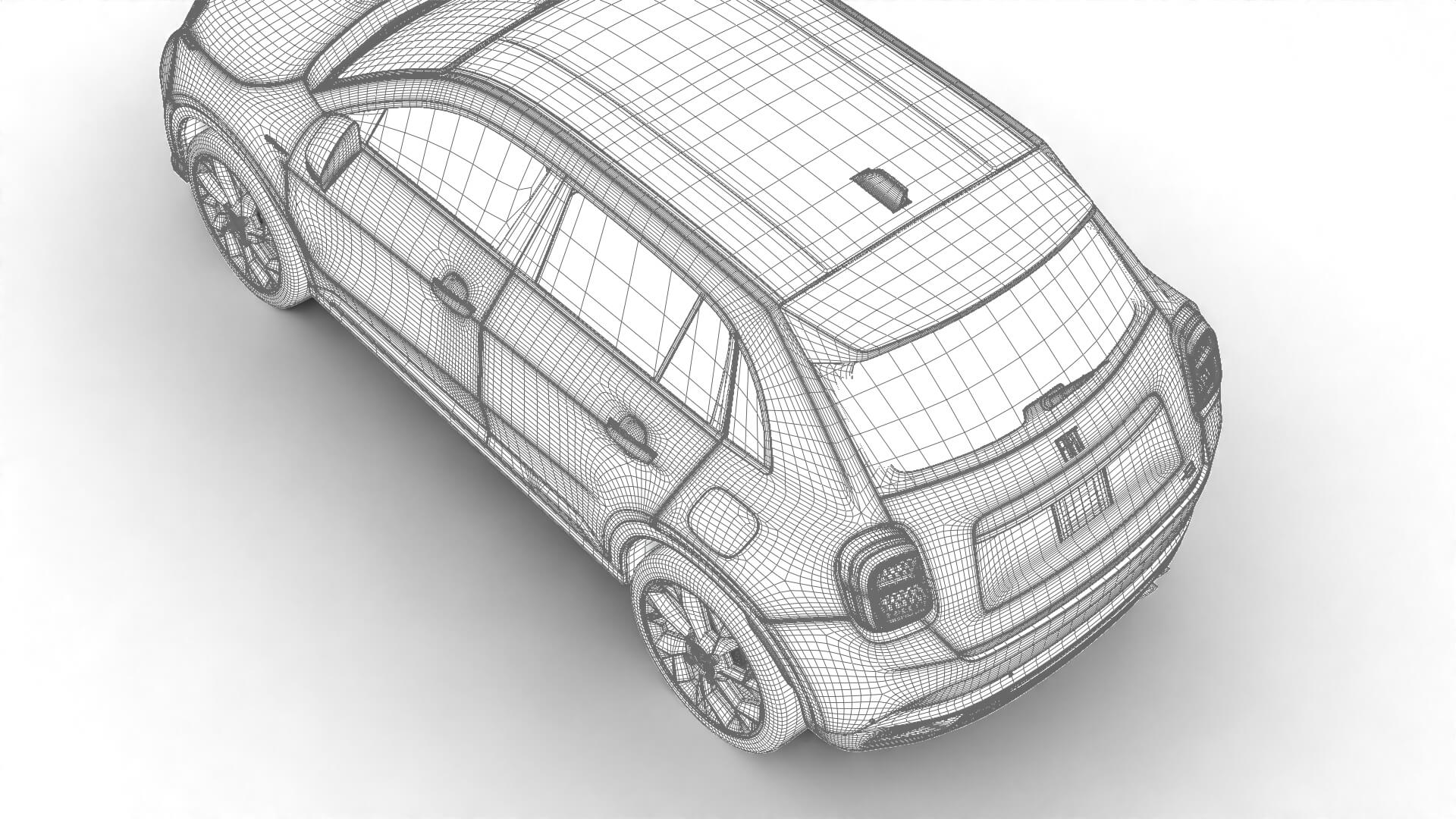 Fiat 600 Sport 2024 3D Model