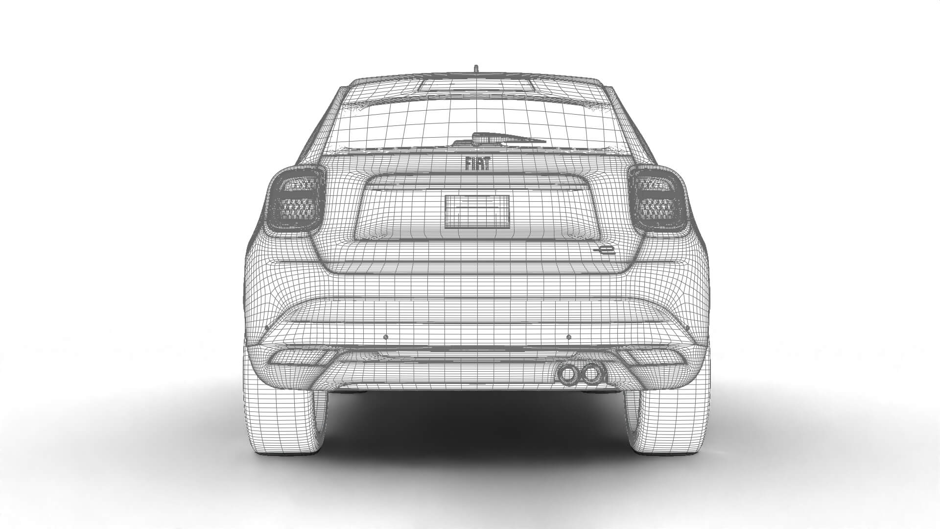Fiat 600 Sport 2024 3D Model