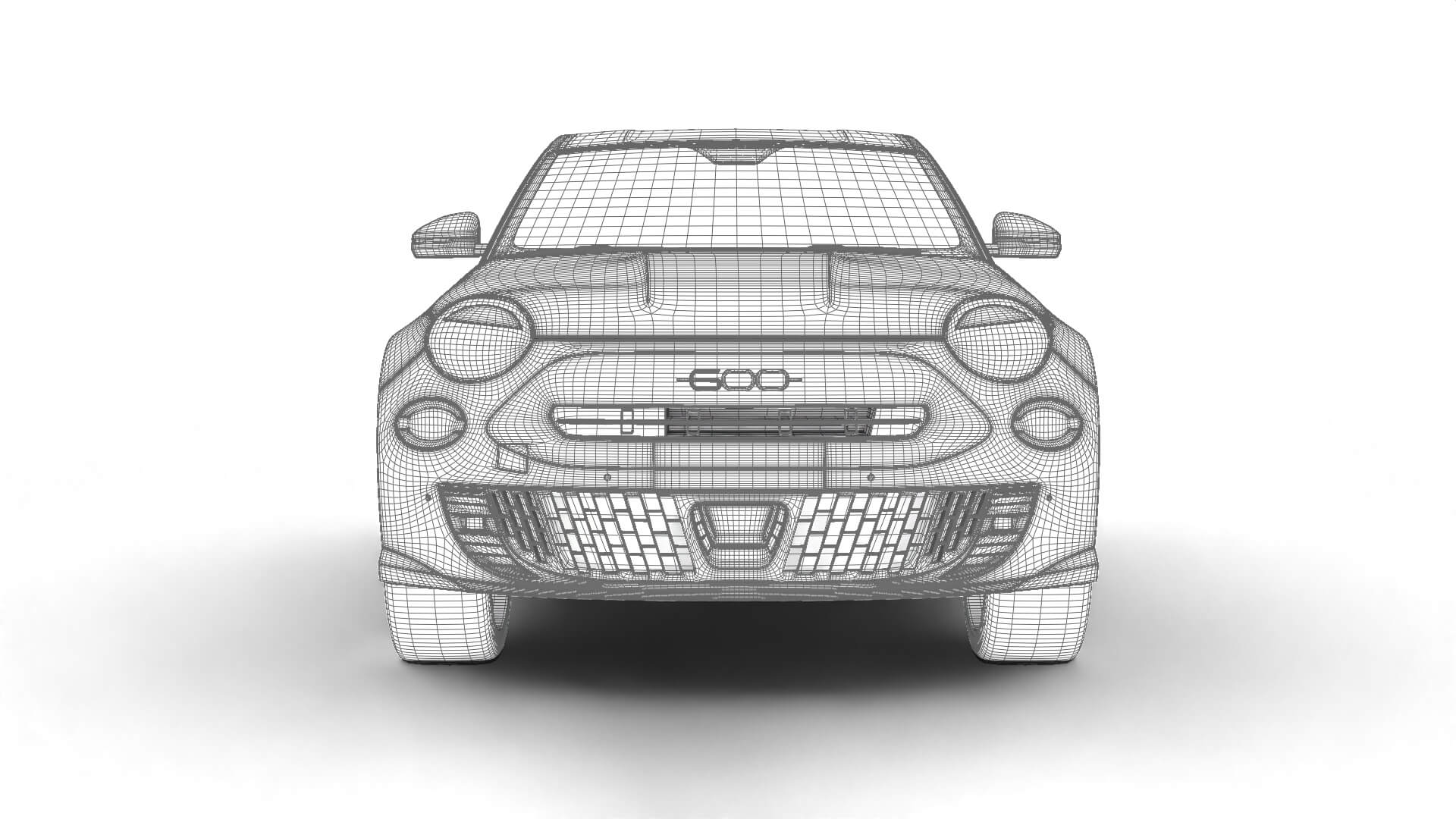Fiat 600 Sport 2024 3D Model