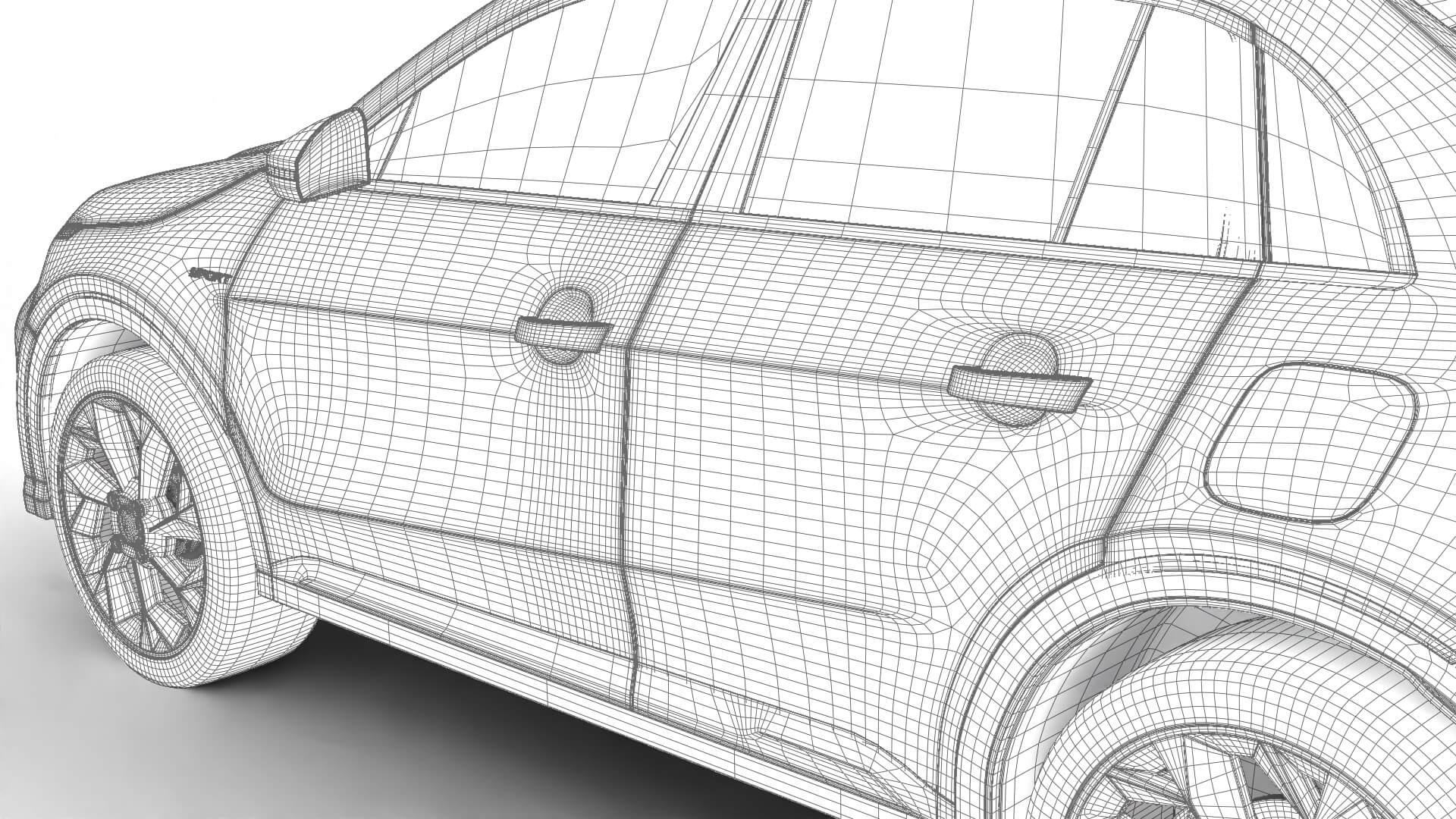 Fiat 600 Sport 2024 3D Model