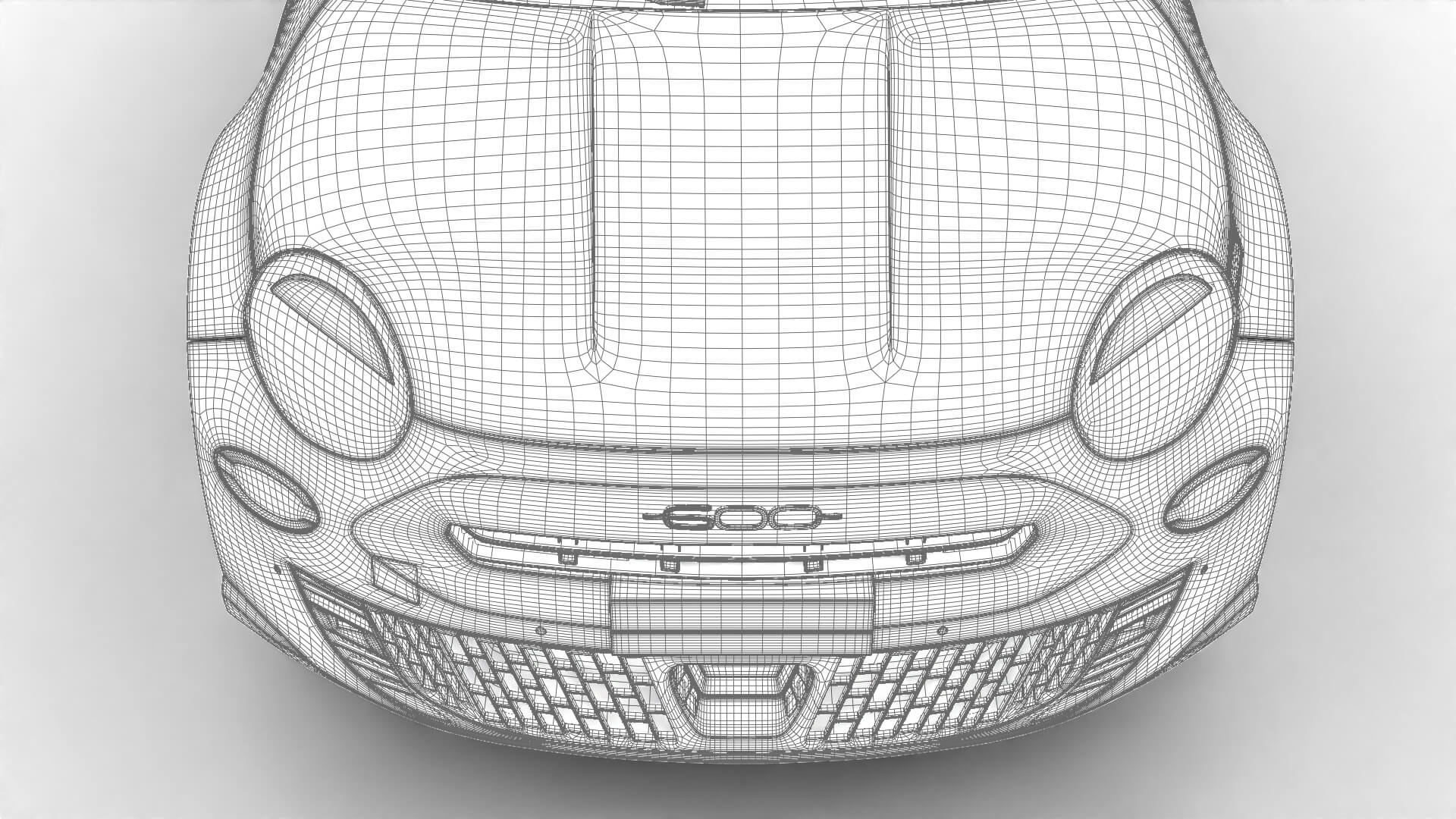 Fiat 600 Sport 2024 3D Model