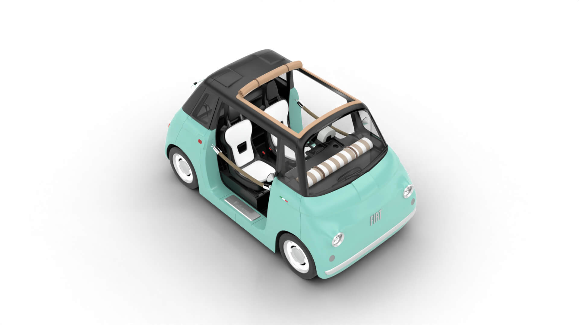 Fiat Topolino Dolcevita 2025 HQ 3D Model