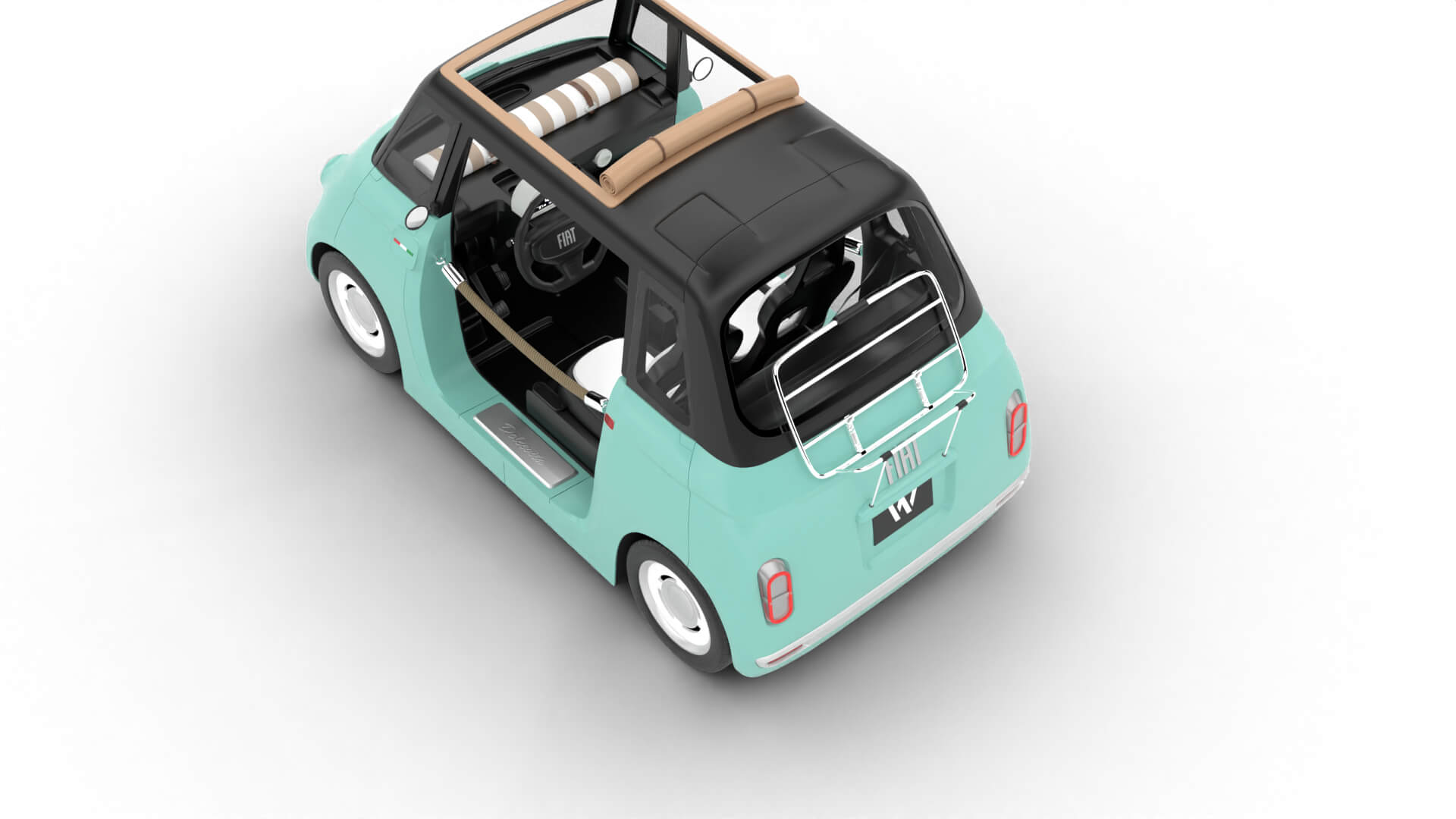 Fiat Topolino Dolcevita 2025 HQ 3D Model