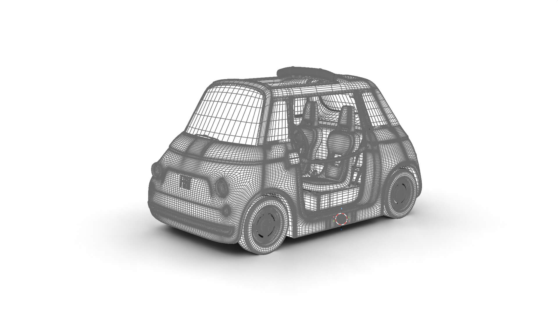Fiat Topolino Dolcevita 2025 HQ 3D Model