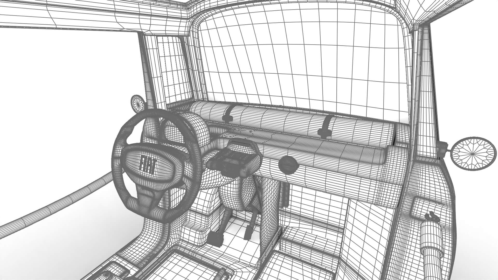 Fiat Topolino Dolcevita 2025 HQ 3D Model