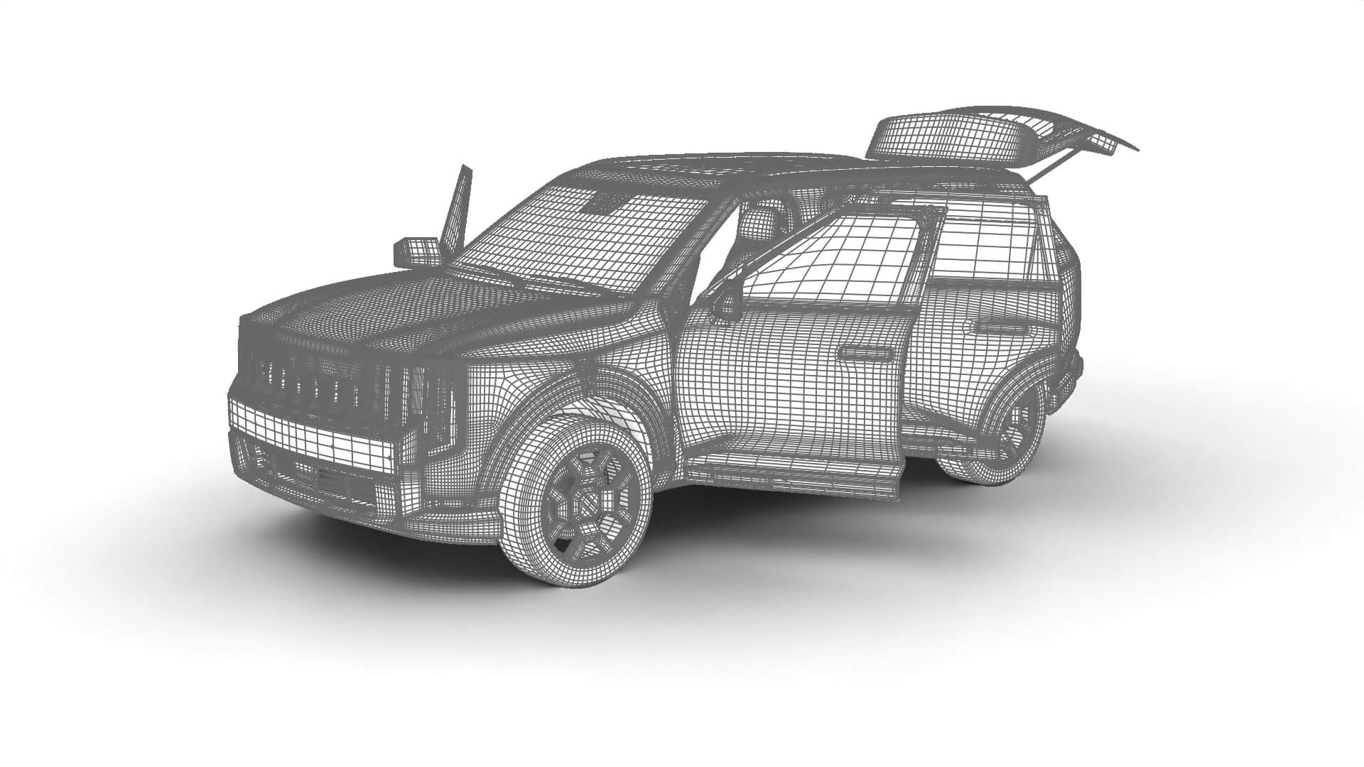 Kia Telluride SX 2027 HQ 3D Model