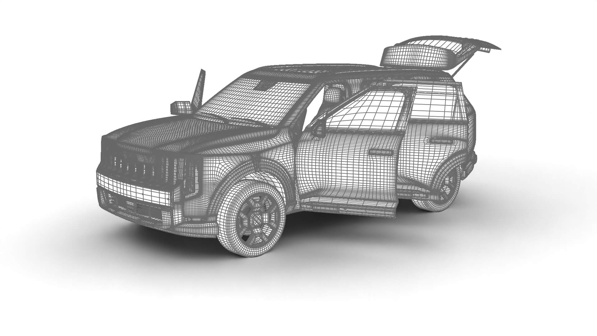 Kia Telluride SX-Prestige 2027 HQ 3D Model