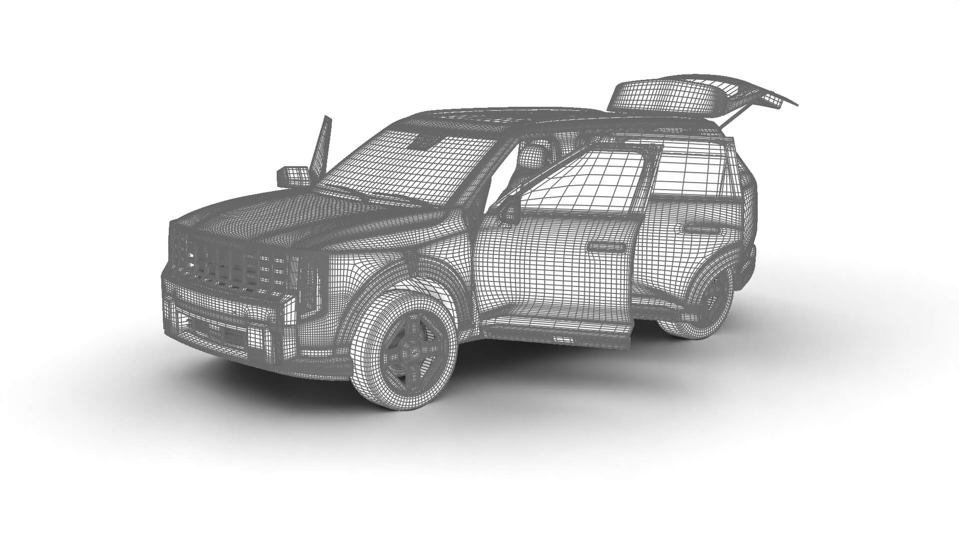Kia Telluride X-Line SX 2027 HQ 3D Model