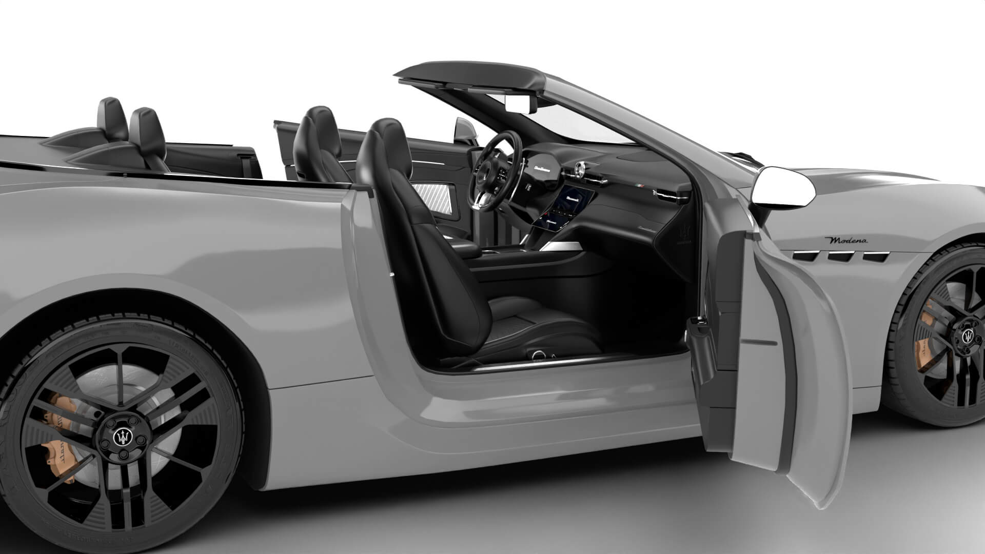 Maserati GranCabrio Modena 2025 HQ 3D Model