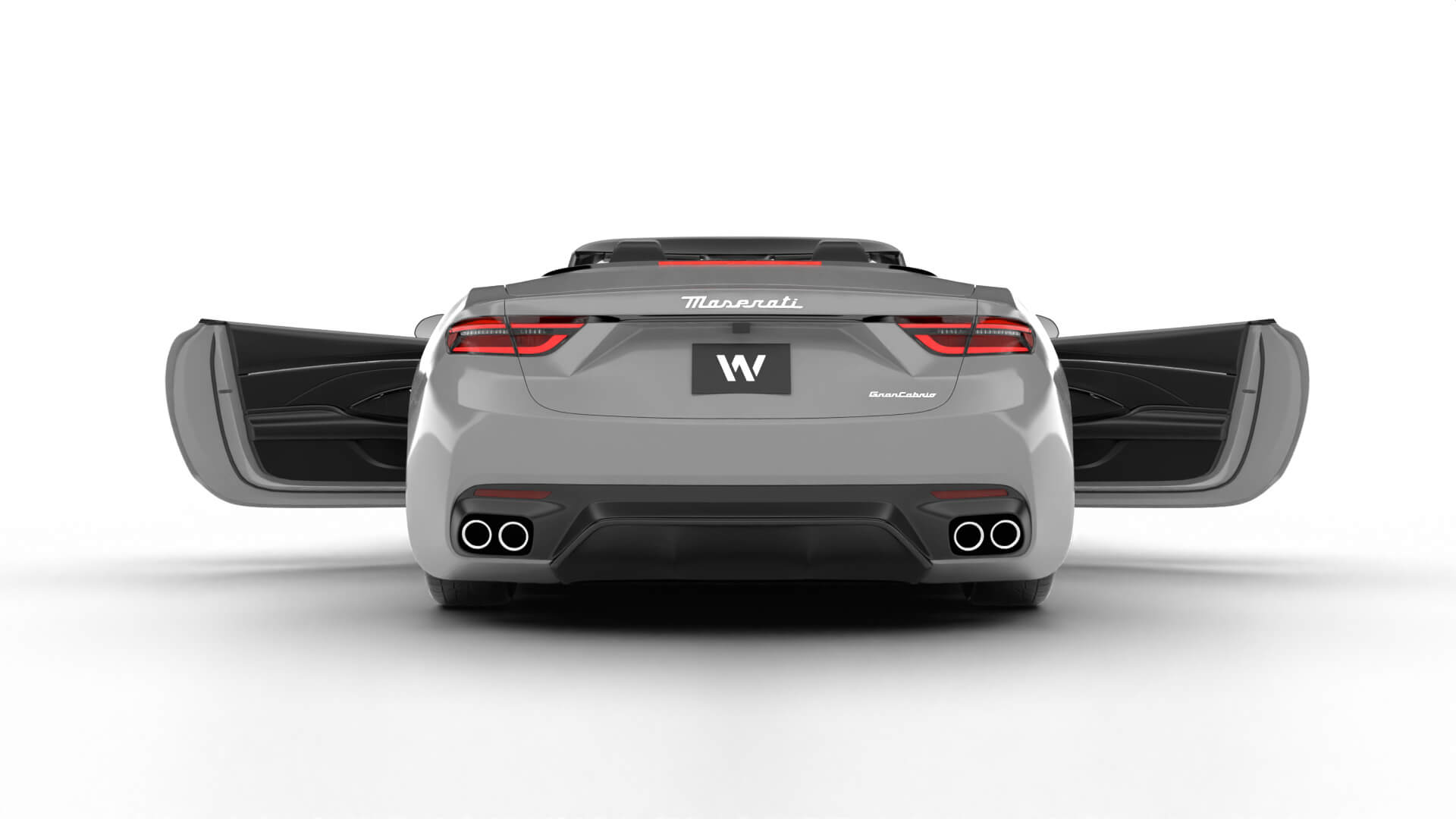 Maserati GranCabrio Modena 2025 HQ 3D Model