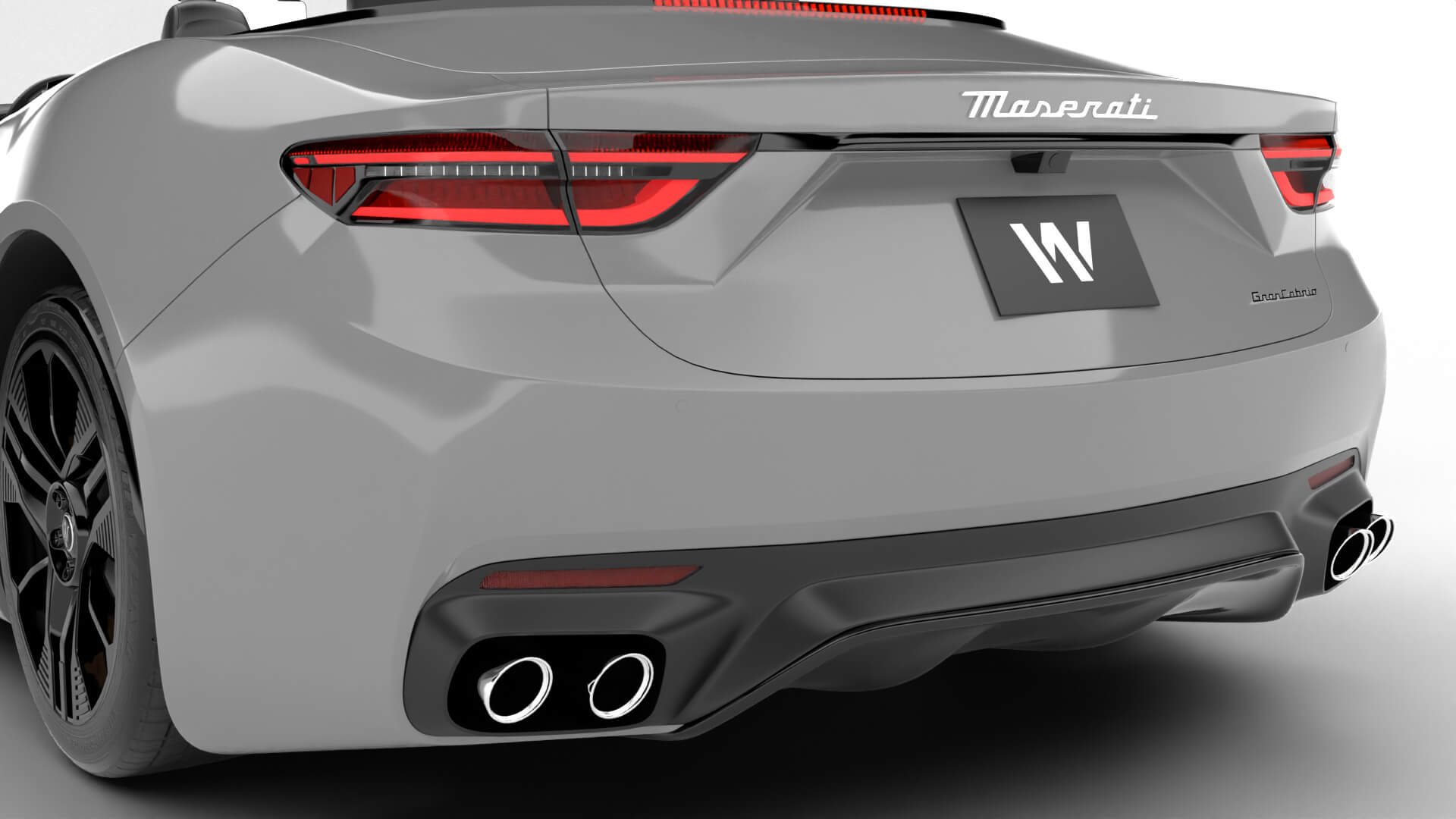 Maserati GranCabrio Modena 2025 HQ 3D Model