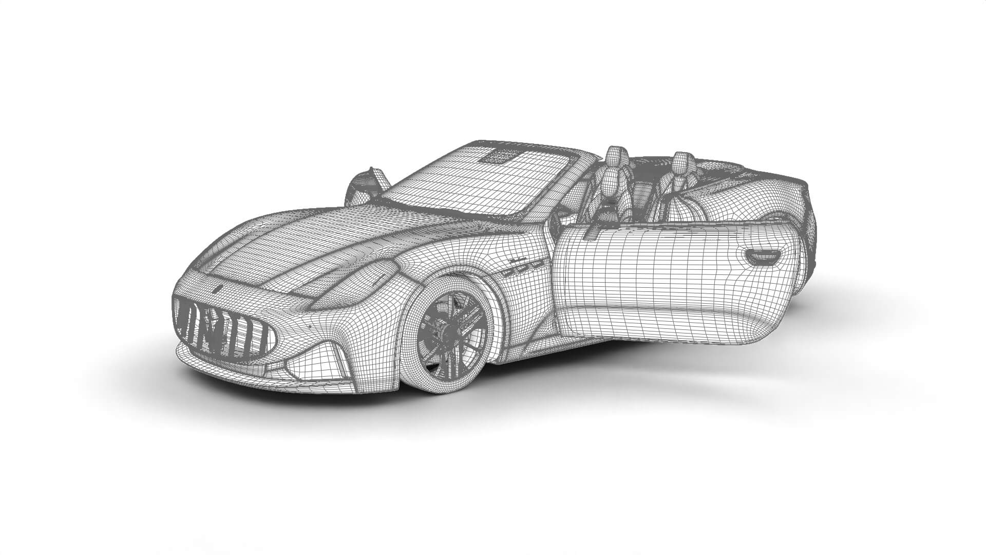 Maserati GranCabrio Modena 2025 HQ 3D Model