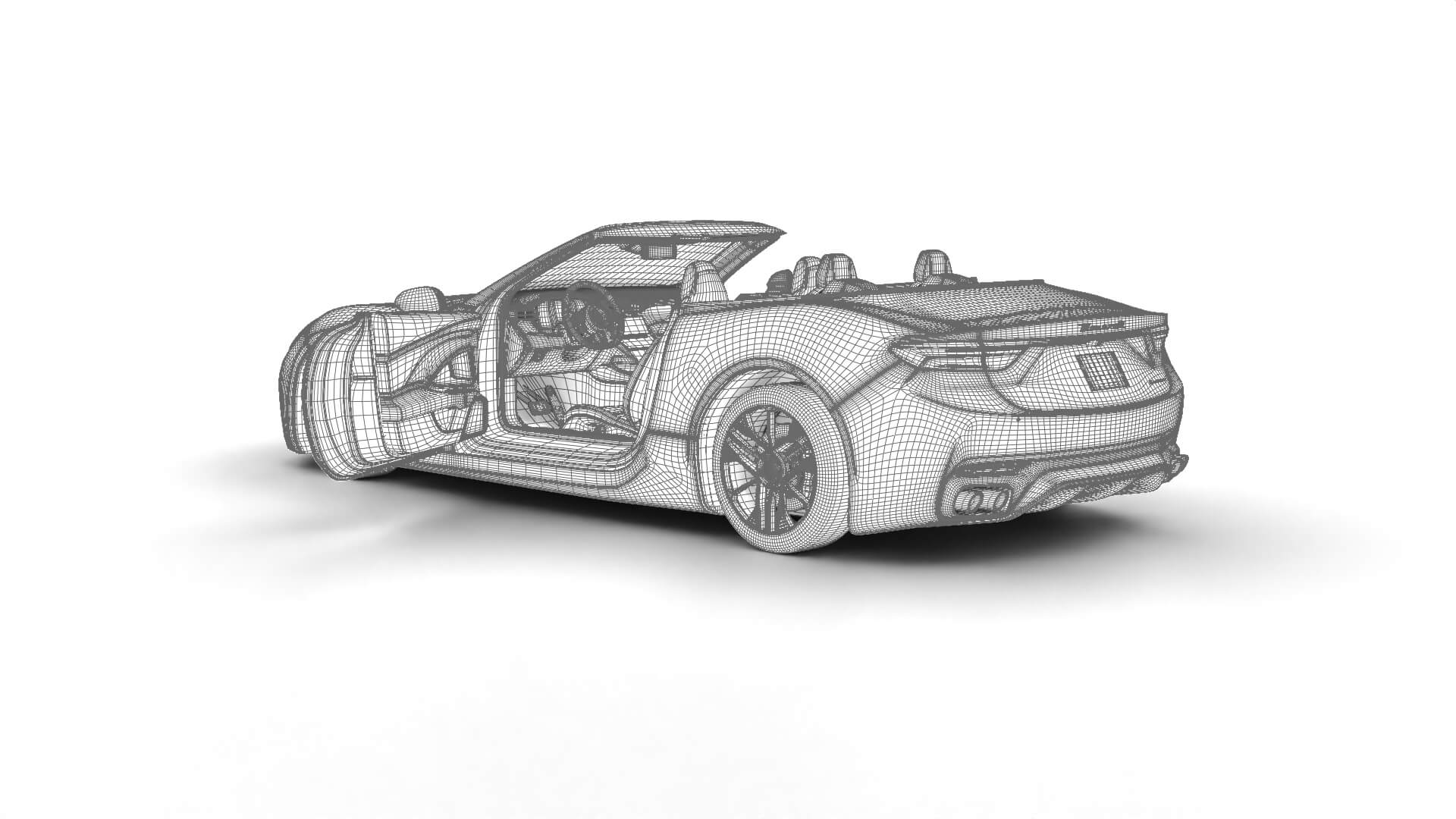 Maserati GranCabrio Modena 2025 HQ 3D Model