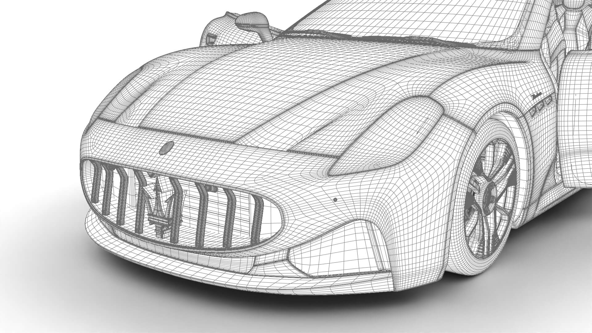 Maserati GranCabrio Modena 2025 HQ 3D Model