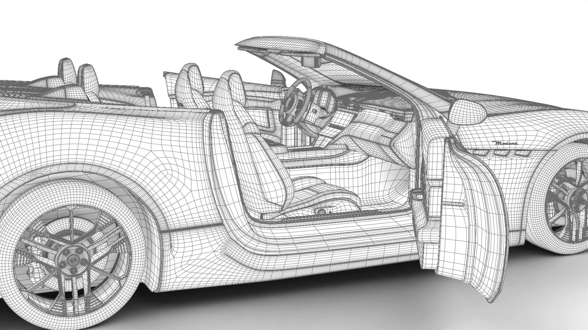 Maserati GranCabrio Modena 2025 HQ 3D Model